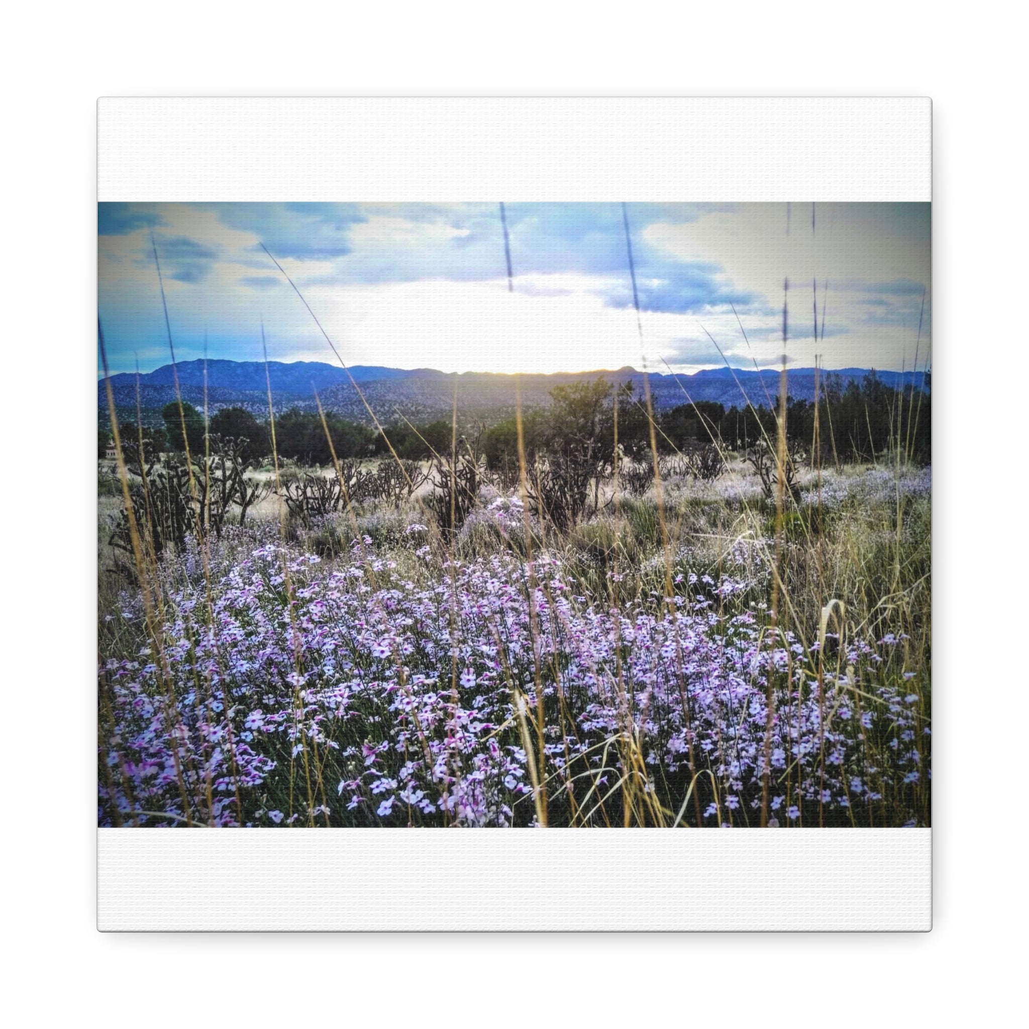 Framed Botanical Wall Art, Floral Canvas Print, Nature Decor, Home Interior Art, Gift for Garden Lovers, Beautiful Flower Landscape