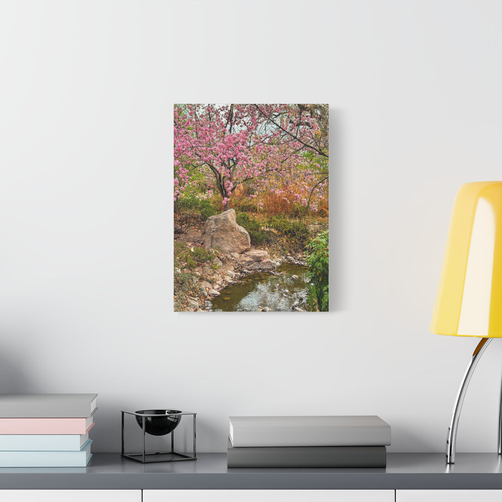 Canvas Wall Art, Pink Blossom Landscape Decor, Nature Photograph, Floral Print, Spring Home Decor, Gift for Nature Lovers