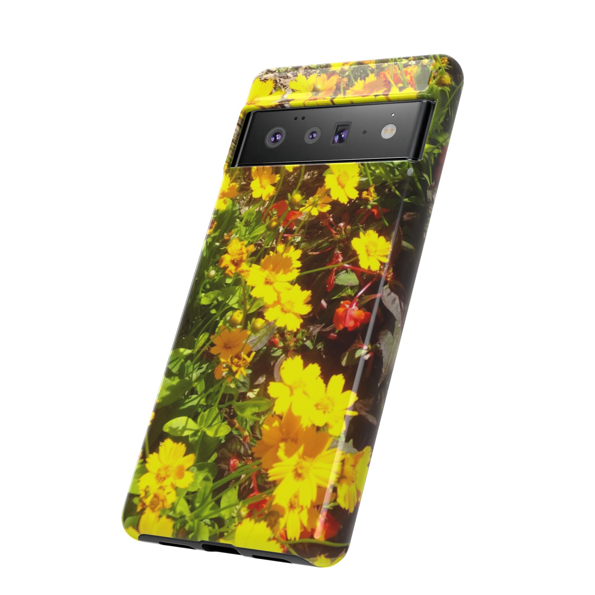 Floral Phone Case - Tough Cases with Vibrant Yellow Flowers, Protective Floral Cover, Spring Decor, Gift Idea for Nature Lovers, [...]