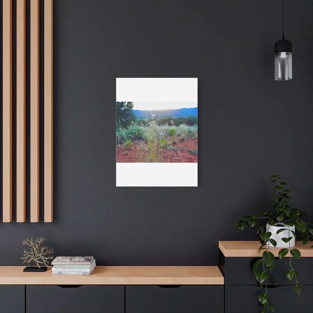 Serene Desert Landscape Canvas Print, Nature Wall Art, Home Decor, Gift for Nature Lovers, Rustic Art for Living Room, Boho Decor