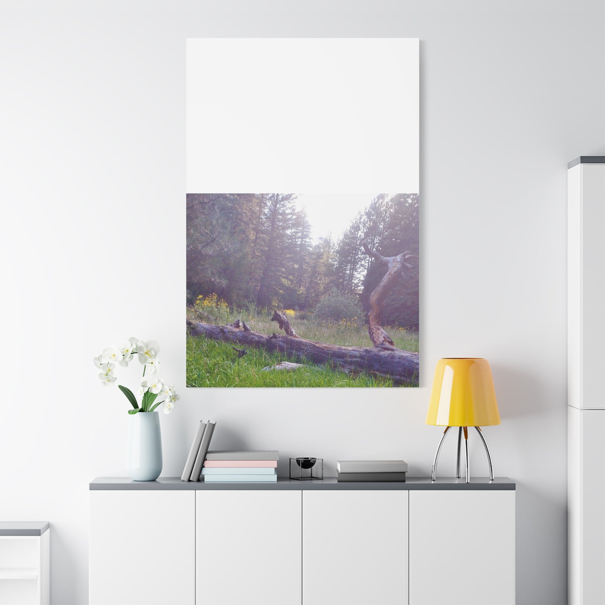 Matte Canvas Wall Art - Serene Nature Scene, Perfect for Home Decor, Gift for Nature Lovers, Office Wall Decoration, Rustic Art Print