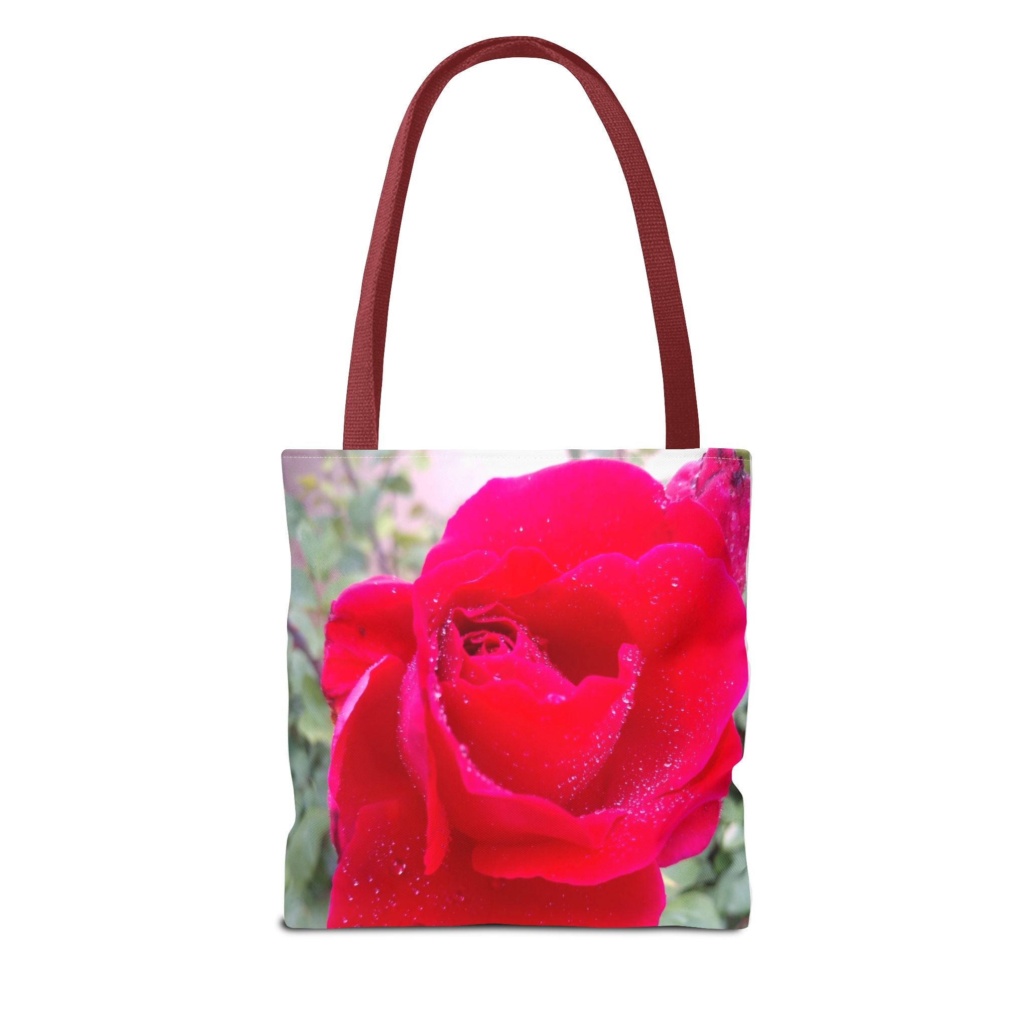 Vibrant Floral Tote Bag - Eco-Friendly Canvas, Perfect for Shopping, Beach Days, or Gift Giving - Rose Design