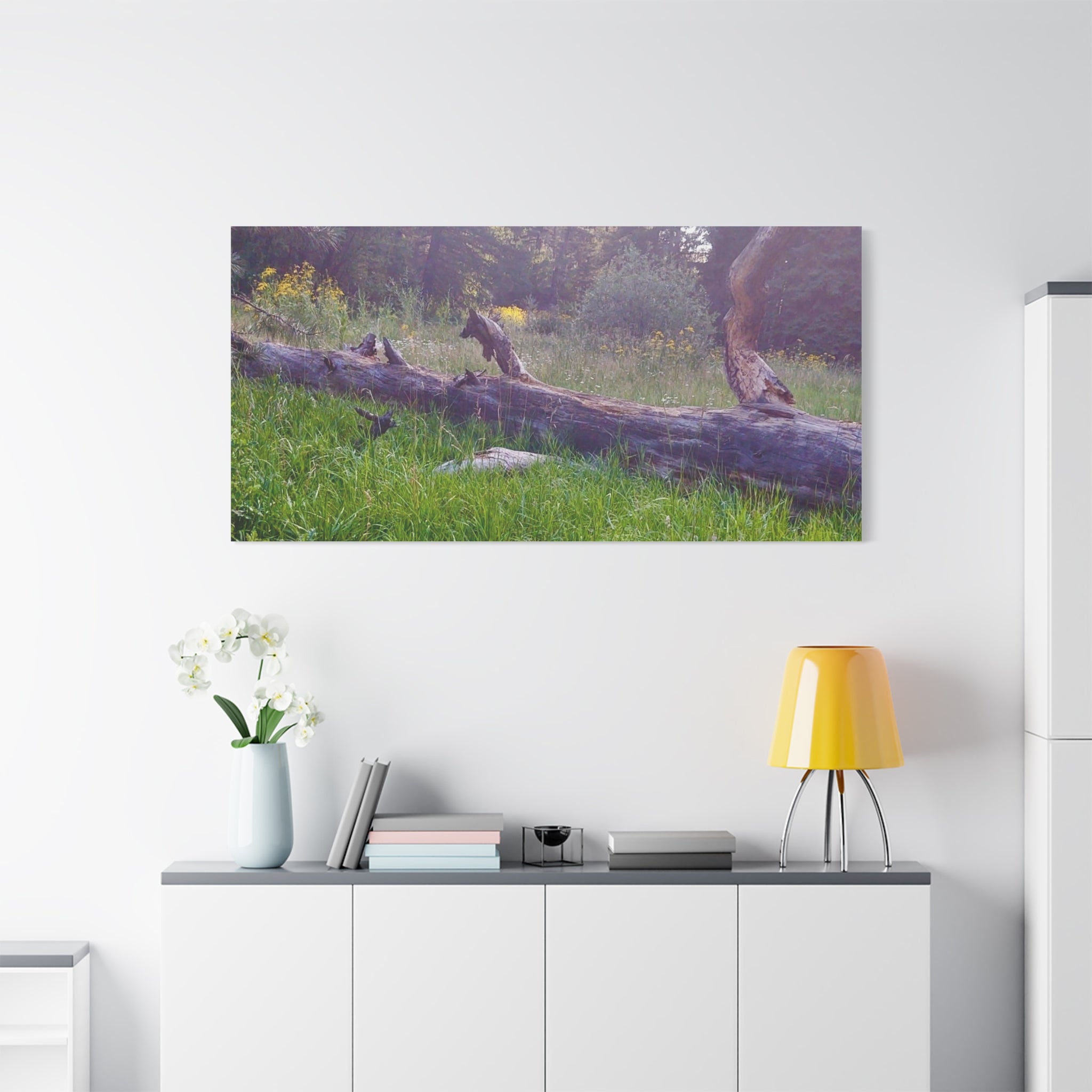 Matte Canvas Wall Art - Serene Nature Scene, Perfect for Home Decor, Gift for Nature Lovers, Office Wall Decoration, Rustic Art Print