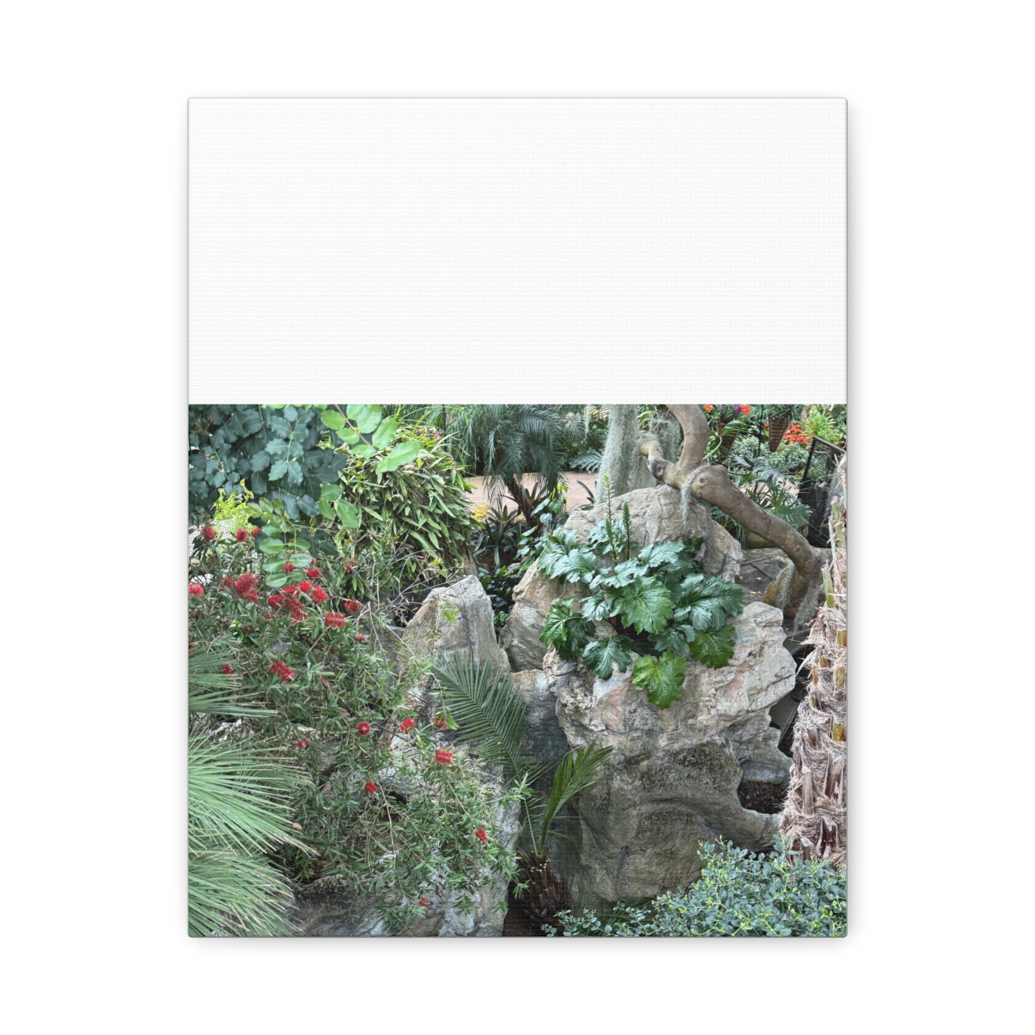 Garden Landscape Canvas Wall Art, Nature Decor, Home Decoration, Gift for Nature Lovers, Eco-Friendly Art, Botanical Wall Decor