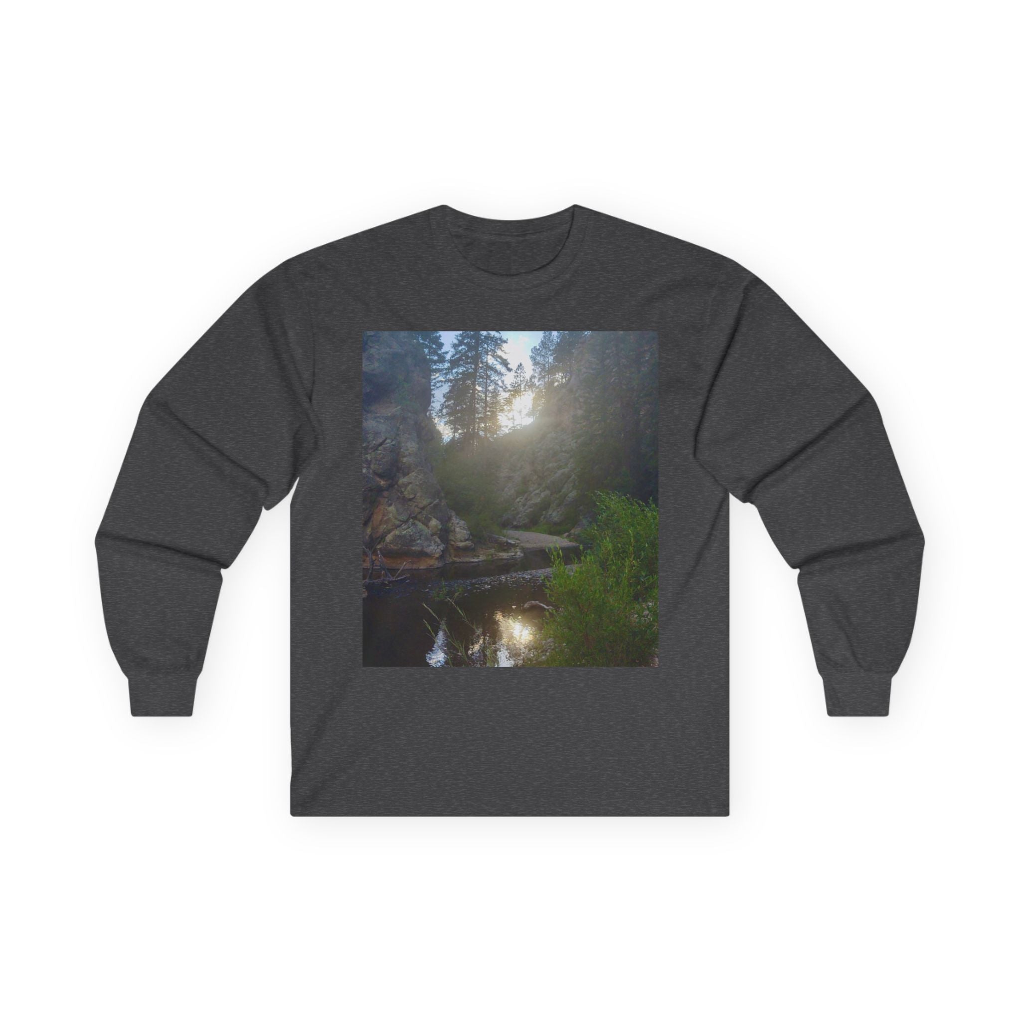 Nature-Inspired Unisex Long Sleeve Tee, Outdoor Adventure Shirt, Gift for Nature Lovers, Casual Wear, Eco-Friendly Apparel