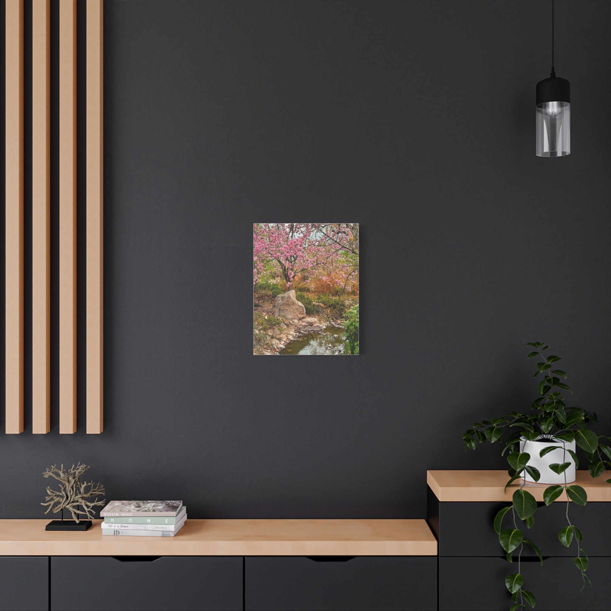 Canvas Wall Art, Pink Blossom Landscape Decor, Nature Photograph, Floral Print, Spring Home Decor, Gift for Nature Lovers