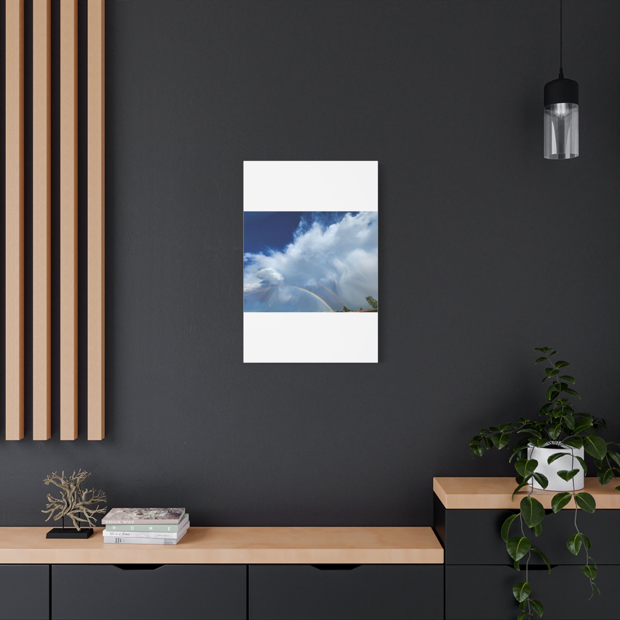 Rainbow Cloud Art Canvas Print, Stretched Wall Decor, Home/Office Art, Gift for Nature Lovers, Gallery Wall Accent