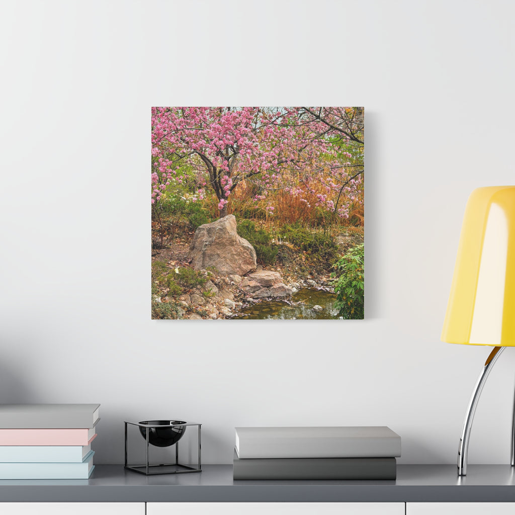 Canvas Wall Art, Pink Blossom Landscape Decor, Nature Photograph, Floral Print, Spring Home Decor, Gift for Nature Lovers