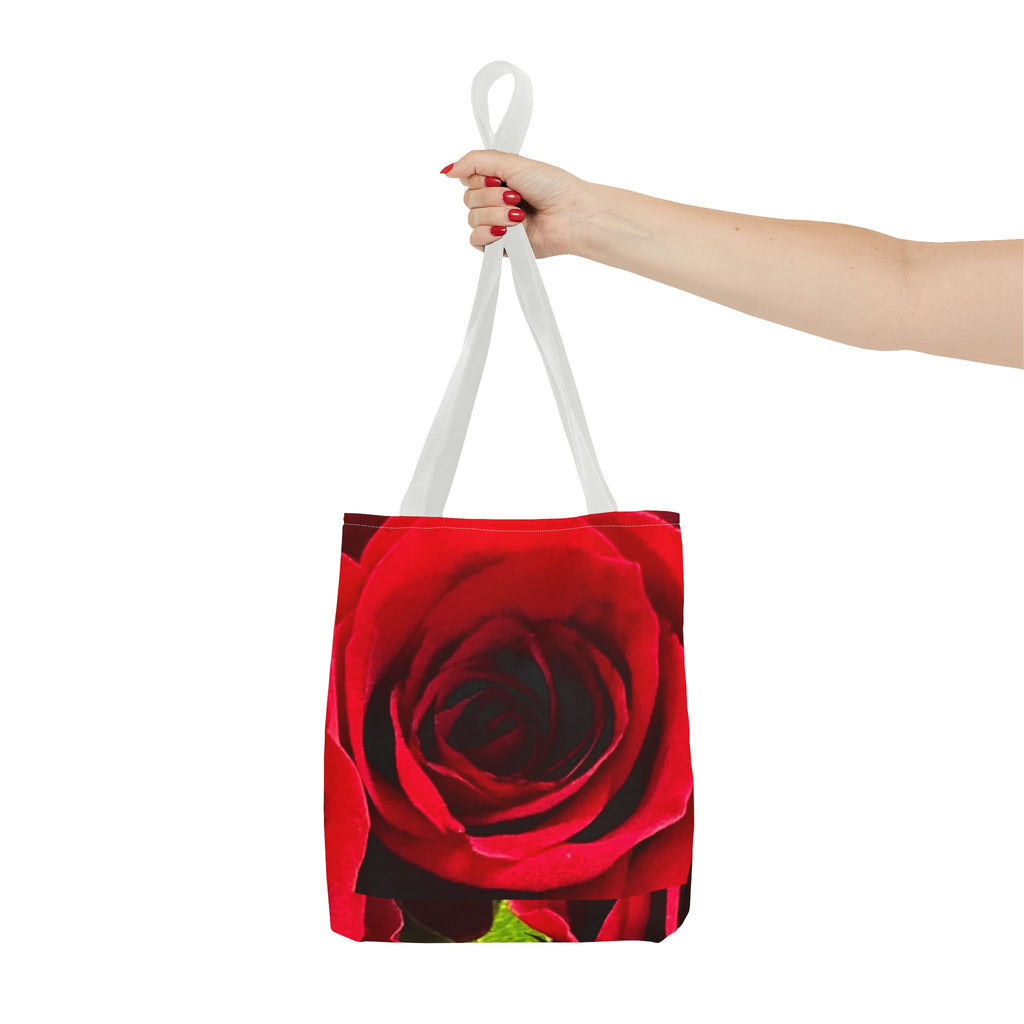 Romantic Floral Tote Bag, Stylish Grocery Bag, Perfect Gift for Mothers Day, Beach Tote, Everyday Use, AOP Red Rose Design