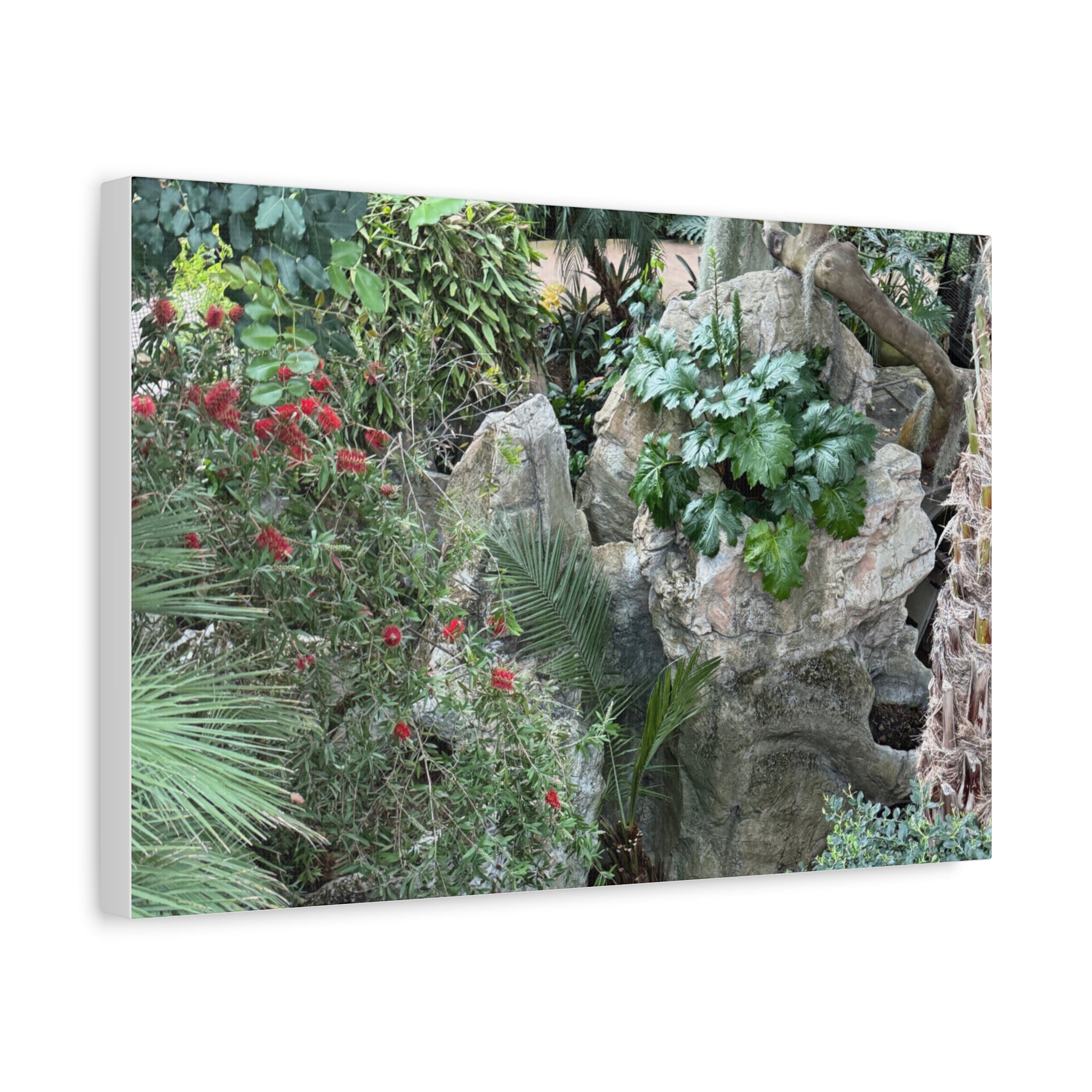 Garden Landscape Canvas Wall Art, Nature Decor, Home Decoration, Gift for Nature Lovers, Eco-Friendly Art, Botanical Wall Decor