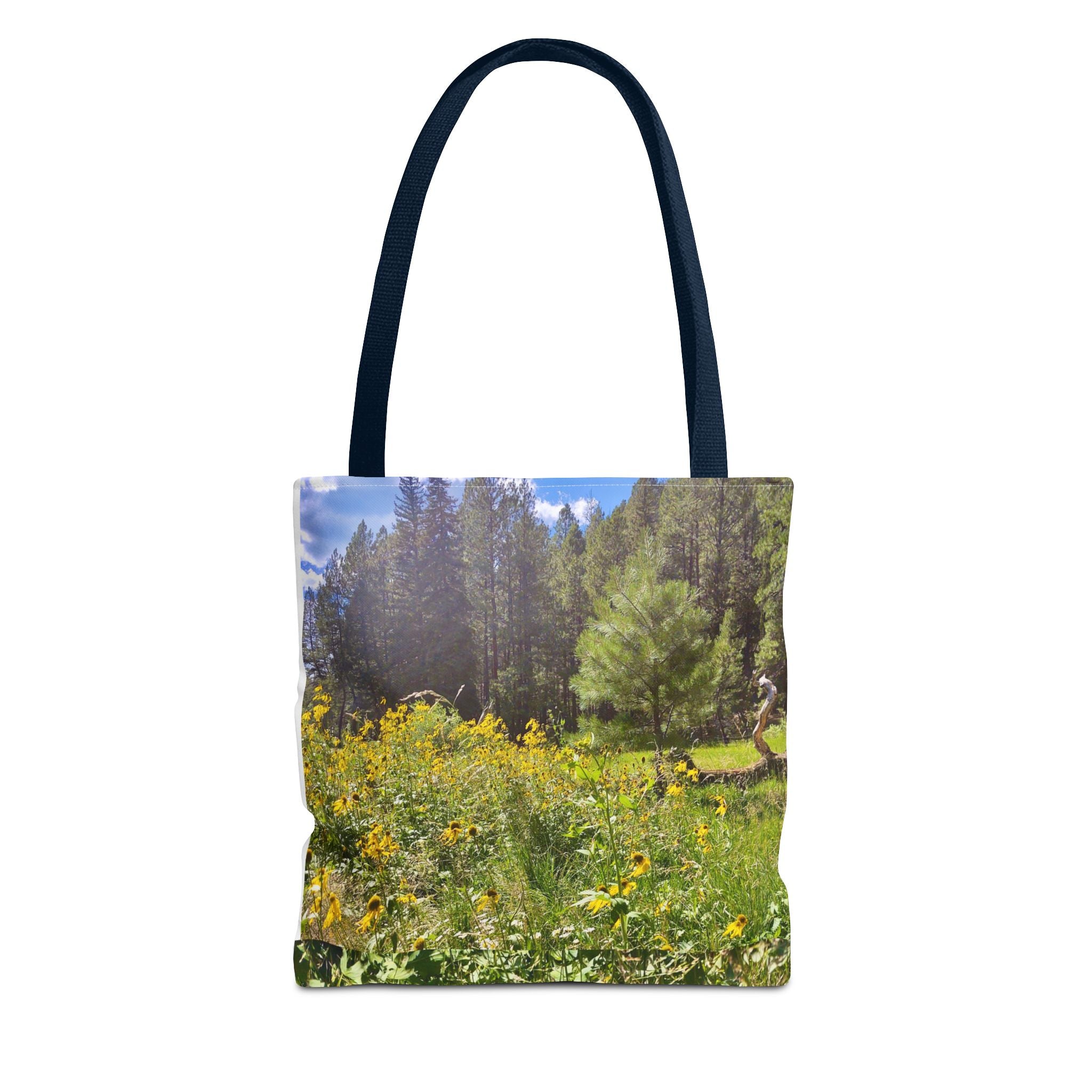 Nature-Inspired Tote Bag, Eco-Friendly Shopping Bag, Flower Print Purse, Gift for Nature Lovers, Summer Picnic Carrier
