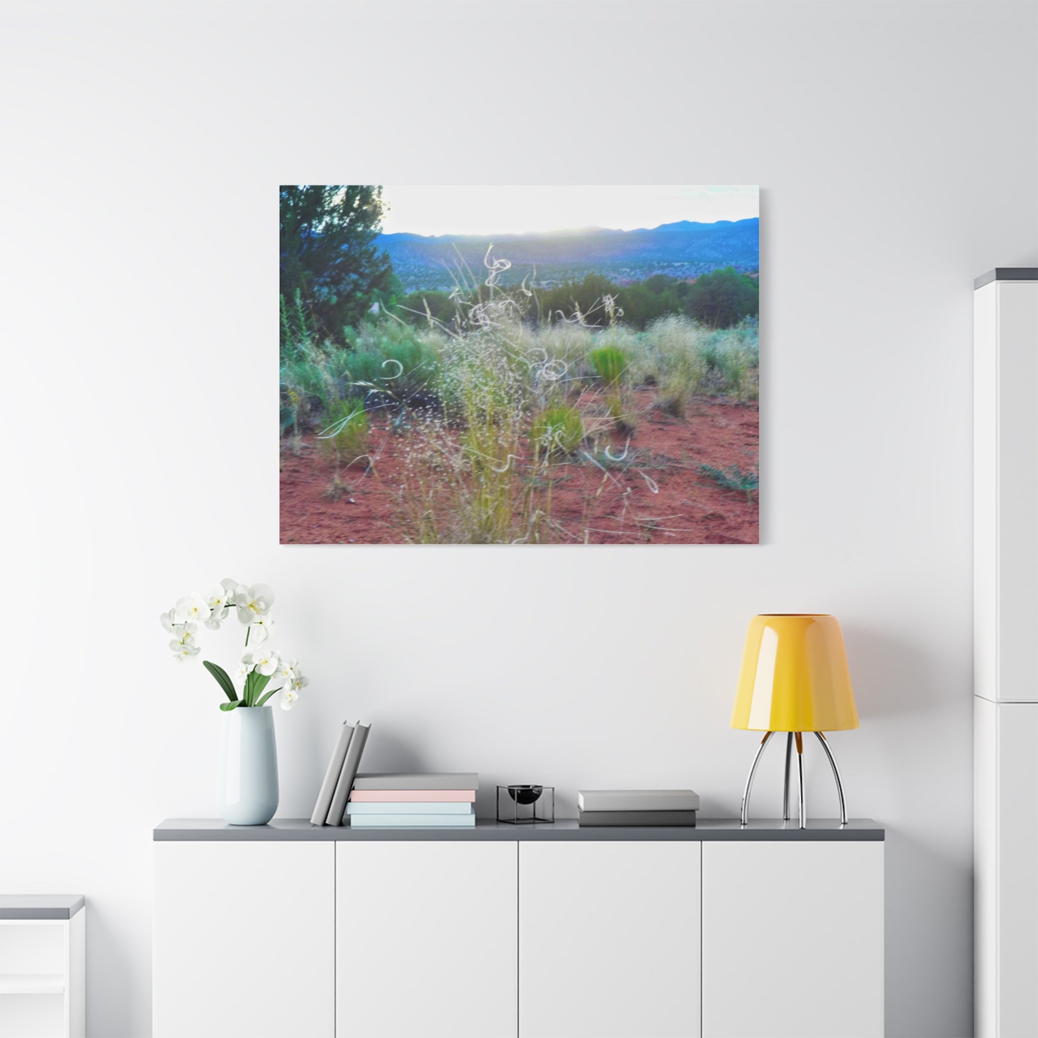 Serene Desert Landscape Canvas Print, Nature Wall Art, Home Decor, Gift for Nature Lovers, Rustic Art for Living Room, Boho Decor