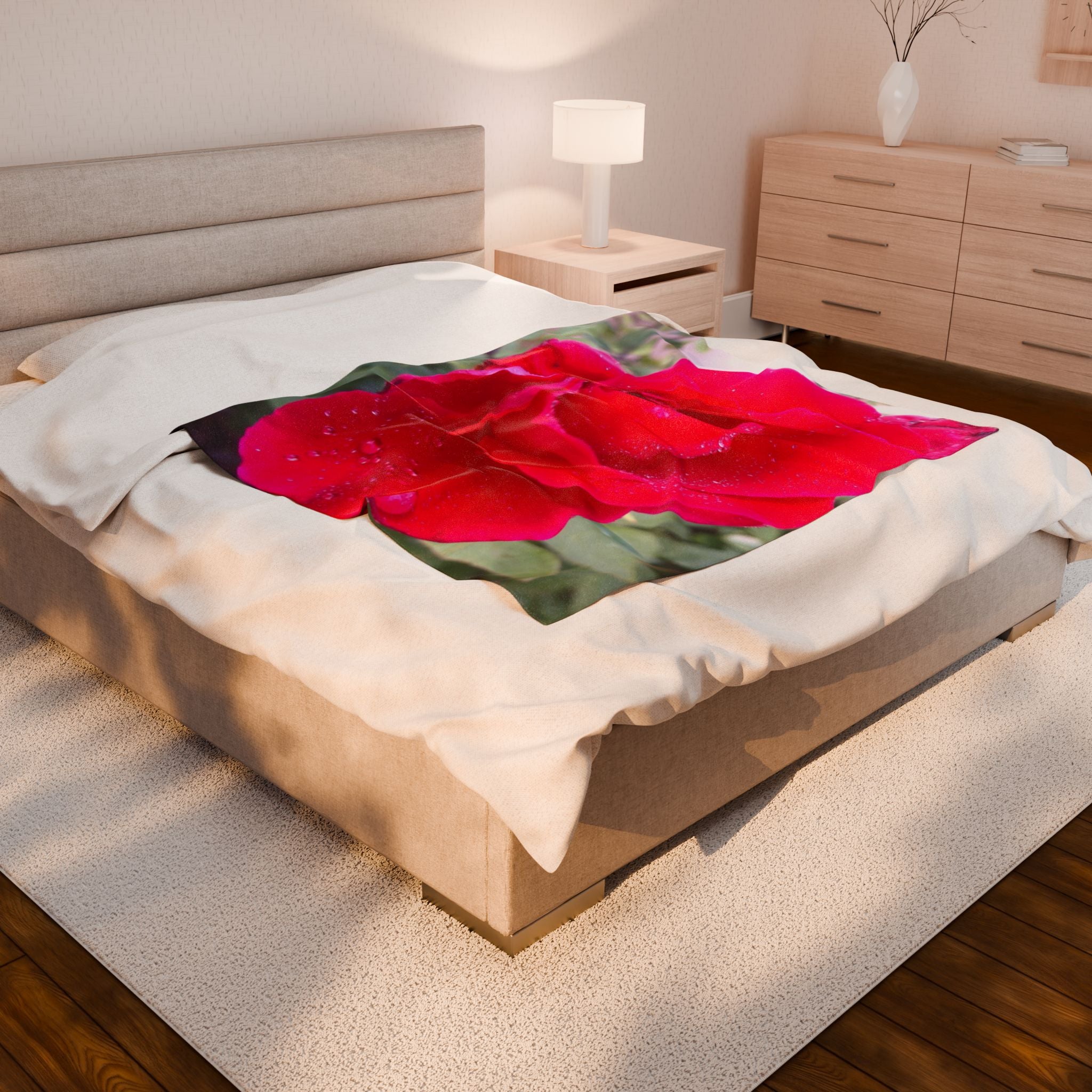 Cozy Floral Velveteen Plush Blanket - Perfect for Relaxation, Home Décor, Gifts, and Special Occasions