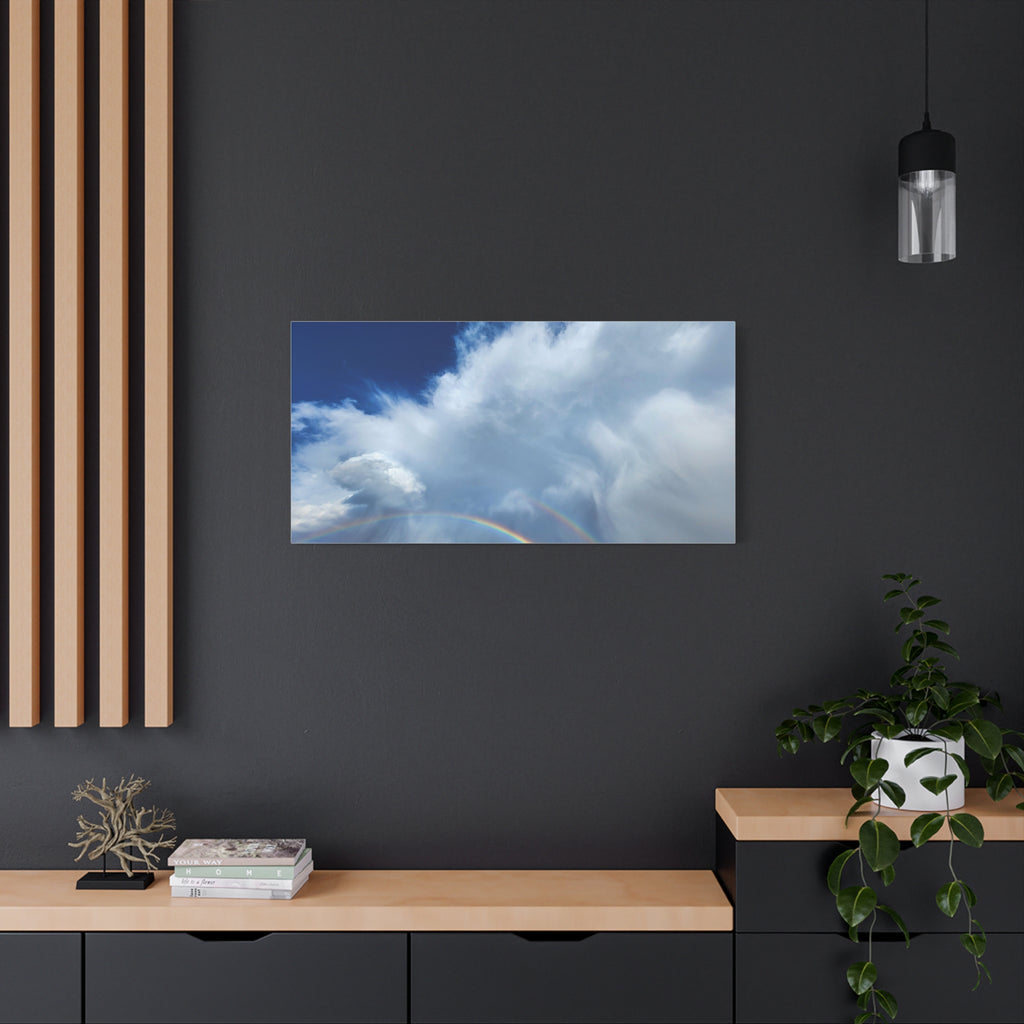 Rainbow Cloud Art Canvas Print, Stretched Wall Decor, Home/Office Art, Gift for Nature Lovers, Gallery Wall Accent