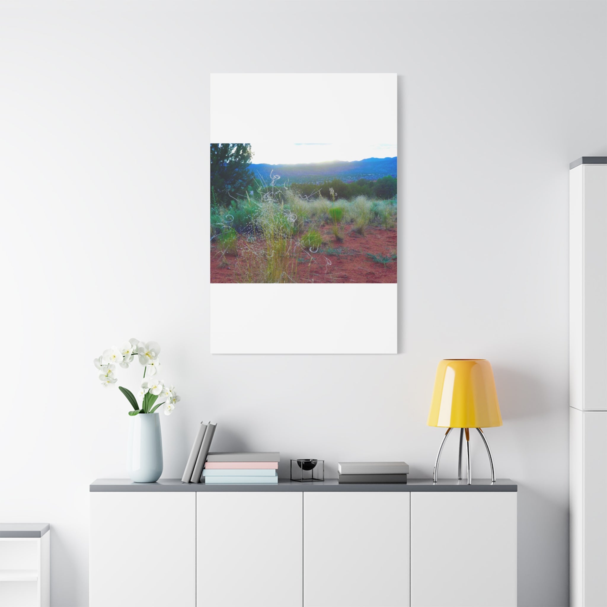 Stretched Canvas Art Print, Nature Wall Decor, Boho Home Decor, Rustic Landscape Art, Gift for Nature Lovers