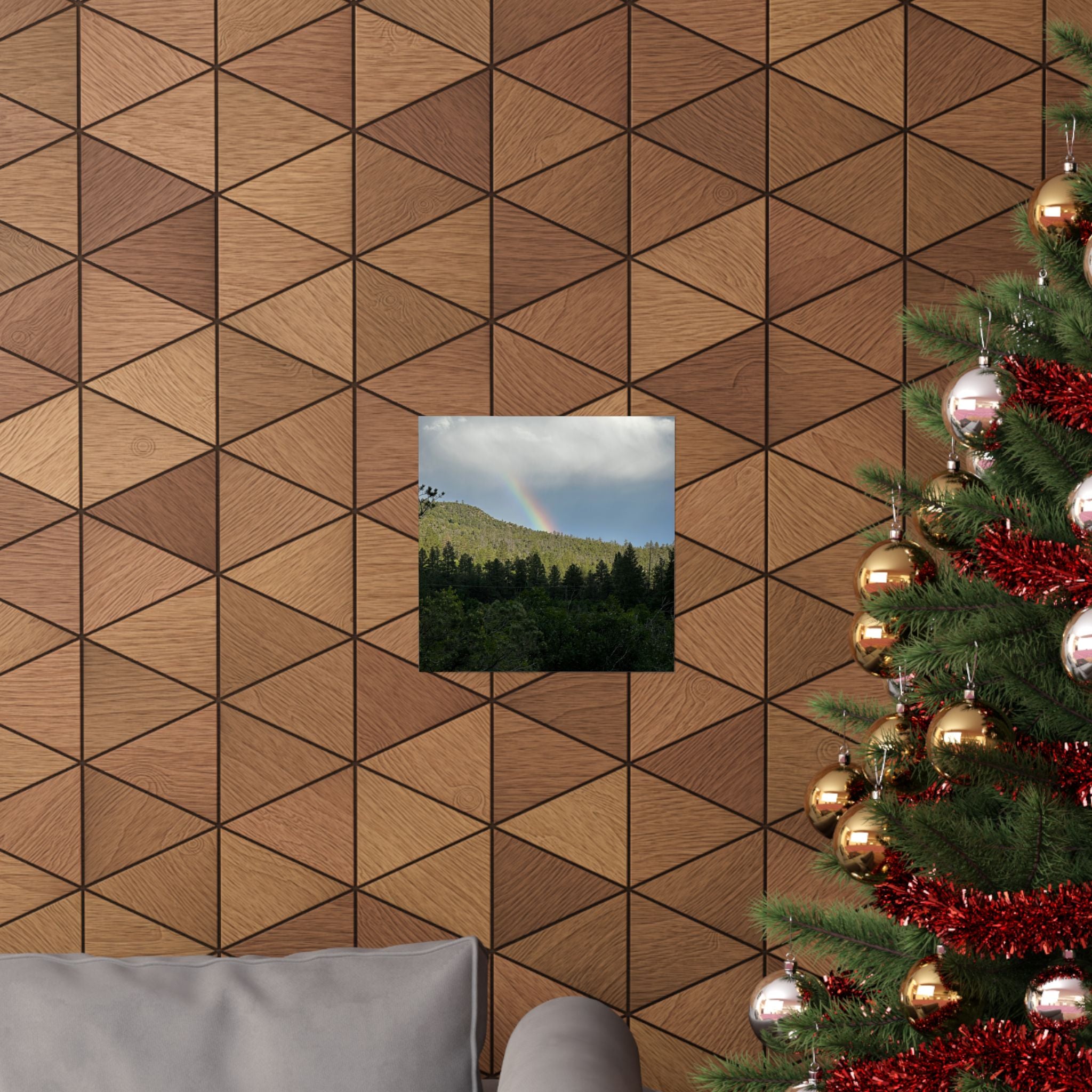 Rainbow Landscape Matte Vertical Posters, Nature Wall Art, Home Decor, Gift for Nature Lovers, Inspirational Prints