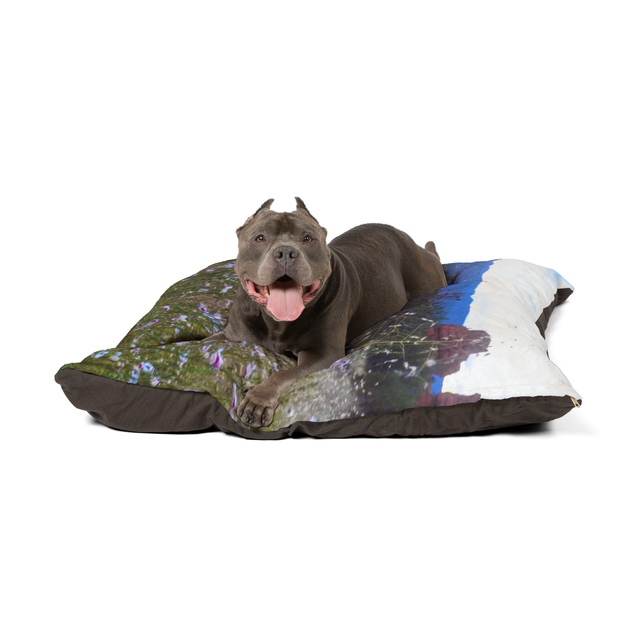 Floral Pet Bed - Cozy Dog Bed, Cat Bed, Soft Pillow for Pets, Flower Design Pet Accessories, Gift for Pet Lovers