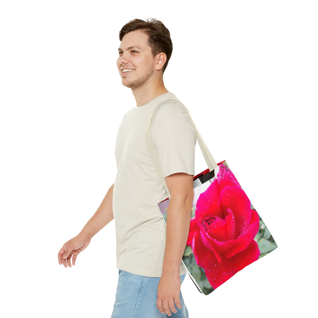 Vibrant Floral Tote Bag | Artistic Rose Design for Everyday Use, Eco-Friendly Shopping, Perfect Gift for Garden Lovers