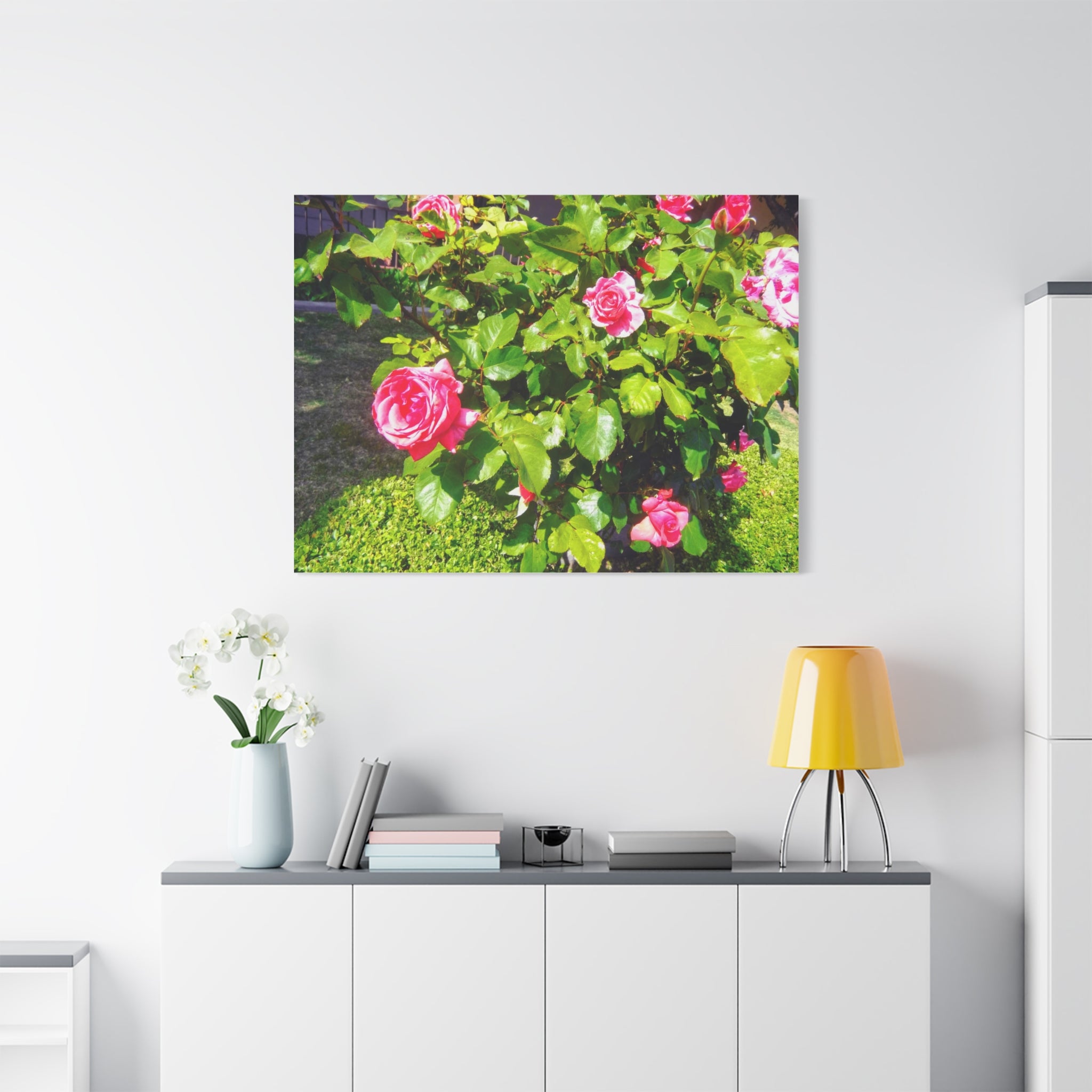 Floral Canvas Wall Art, Pink Rose Decor, Home Gallery Piece, Flower Photography, Garden Wall Decor, Floral Print