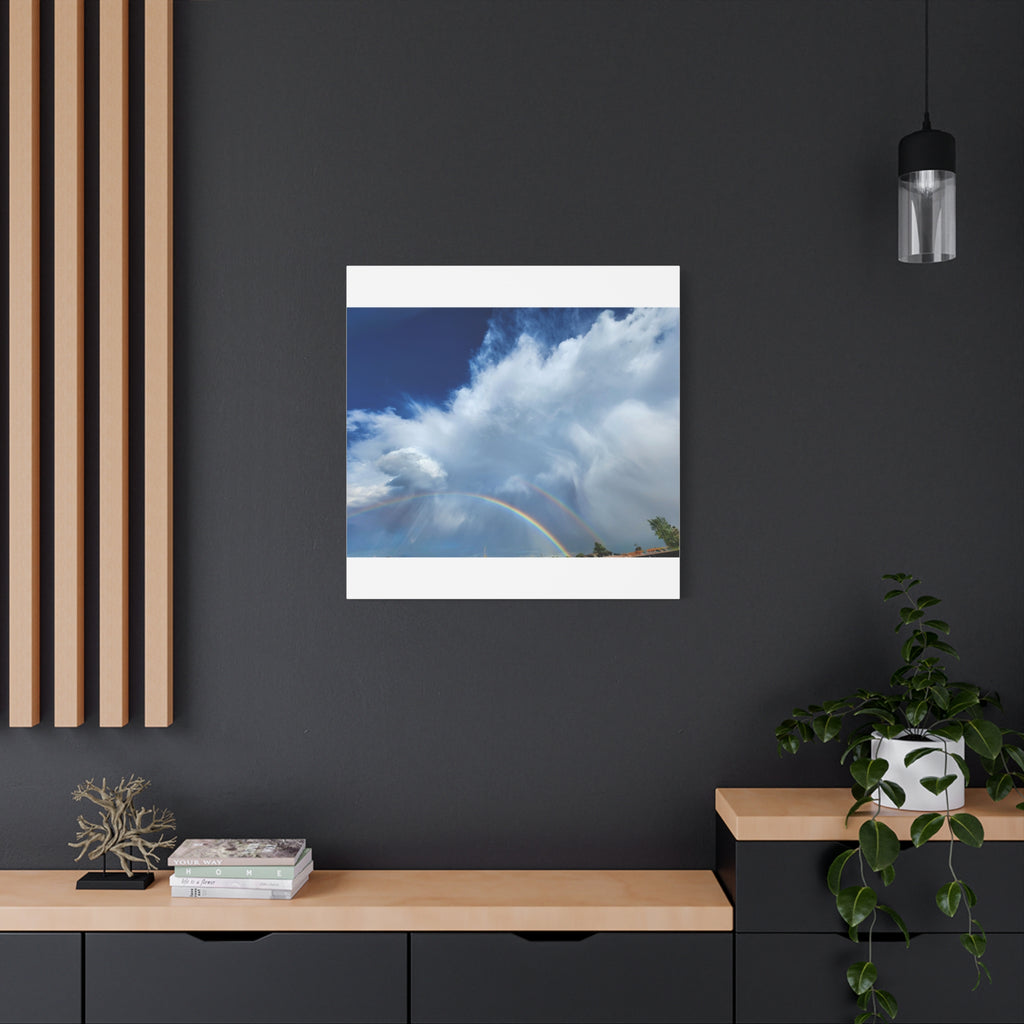 Rainbow Cloud Art Canvas Print, Stretched Wall Decor, Home/Office Art, Gift for Nature Lovers, Gallery Wall Accent