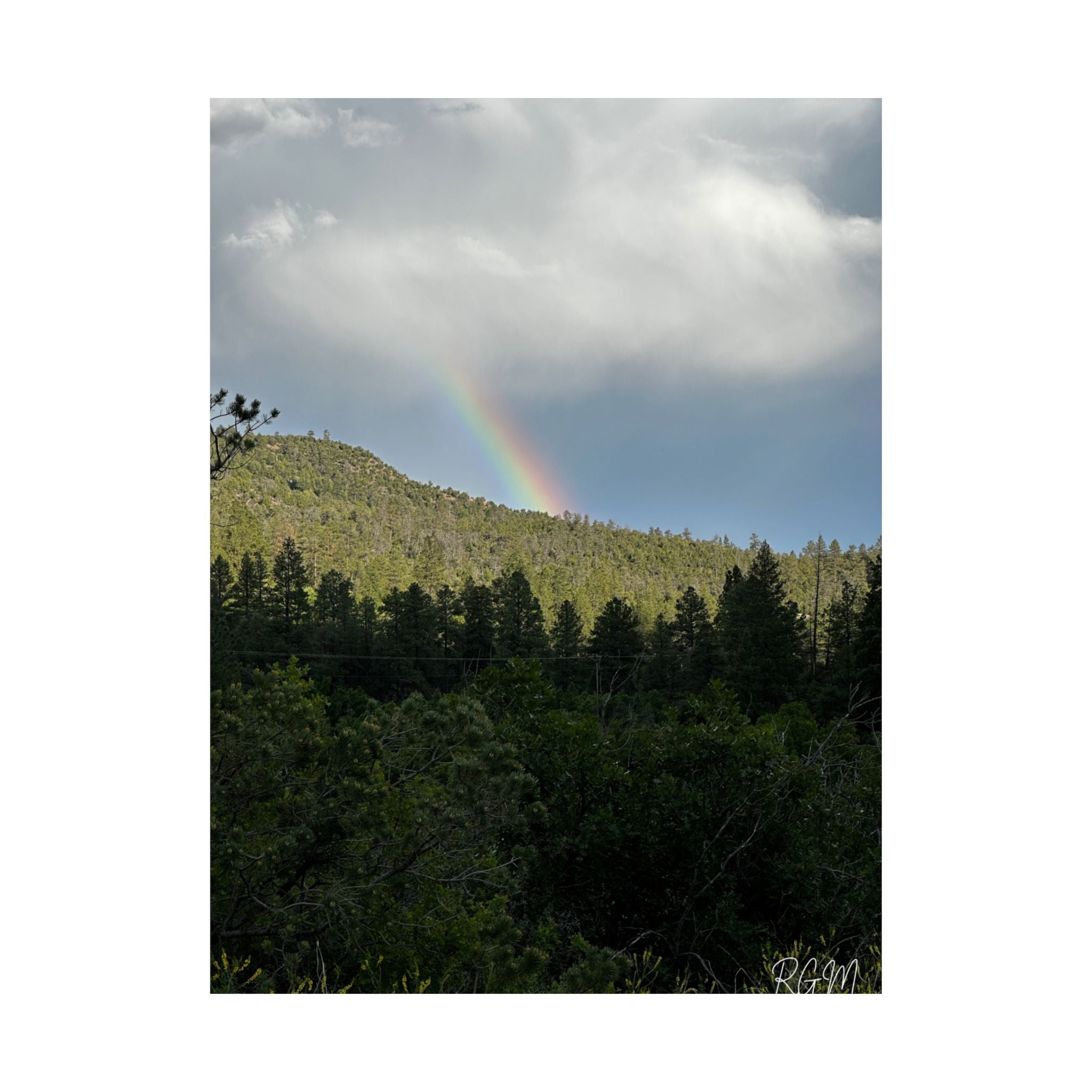 Rainbow Landscape Matte Vertical Posters, Nature Wall Art, Home Decor, Gift for Nature Lovers, Inspirational Prints