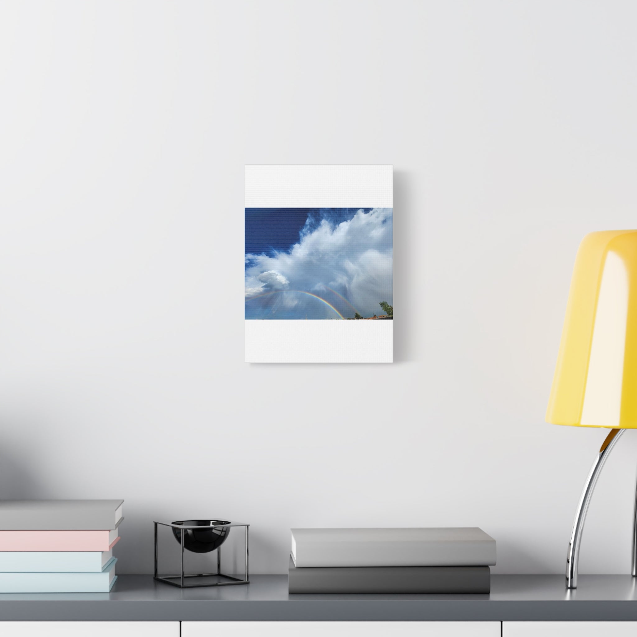 Rainbow Cloud Art Canvas Print, Stretched Wall Decor, Home/Office Art, Gift for Nature Lovers, Gallery Wall Accent