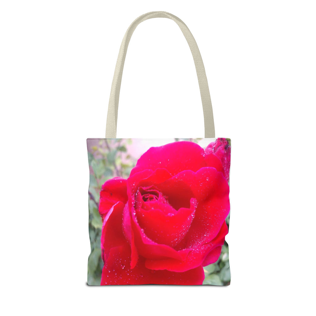 Vibrant Floral Tote Bag - Eco-Friendly Canvas, Perfect for Shopping, Beach Days, or Gift Giving - Rose Design