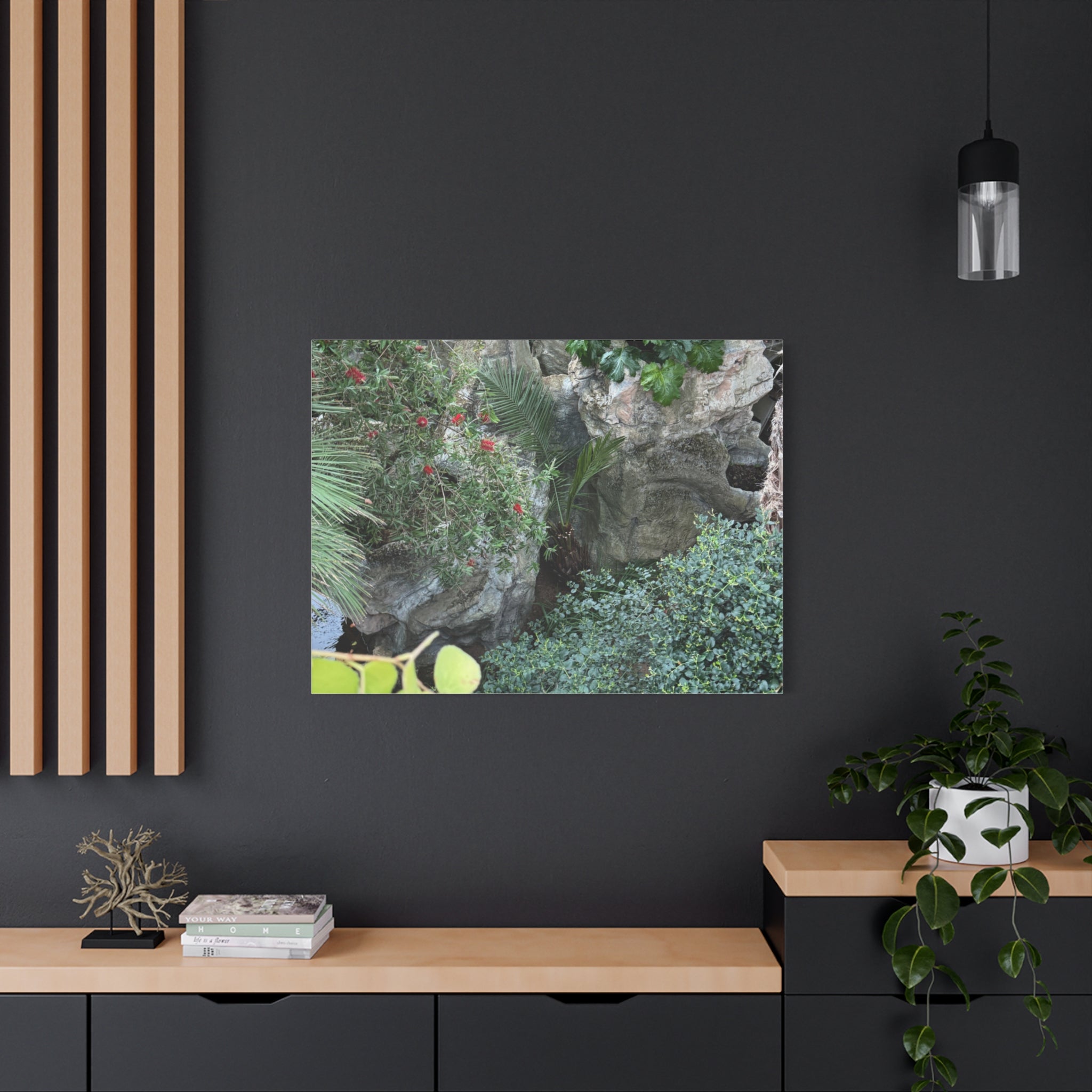 Canvas Wall Art, Tropical Garden Print, Home Decor, Botanical Artwork, Nature Lover Gift, Modern Interior Design