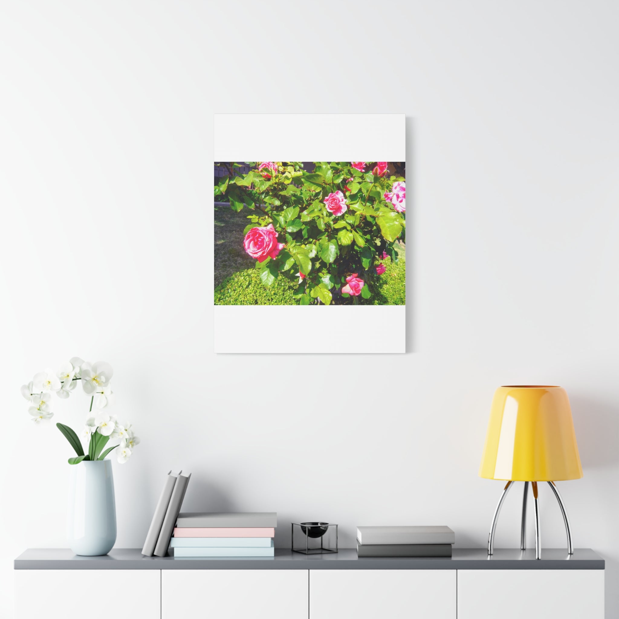 Floral Canvas Wall Art, Pink Rose Decor, Home Gallery Piece, Flower Photography, Garden Wall Decor, Floral Print