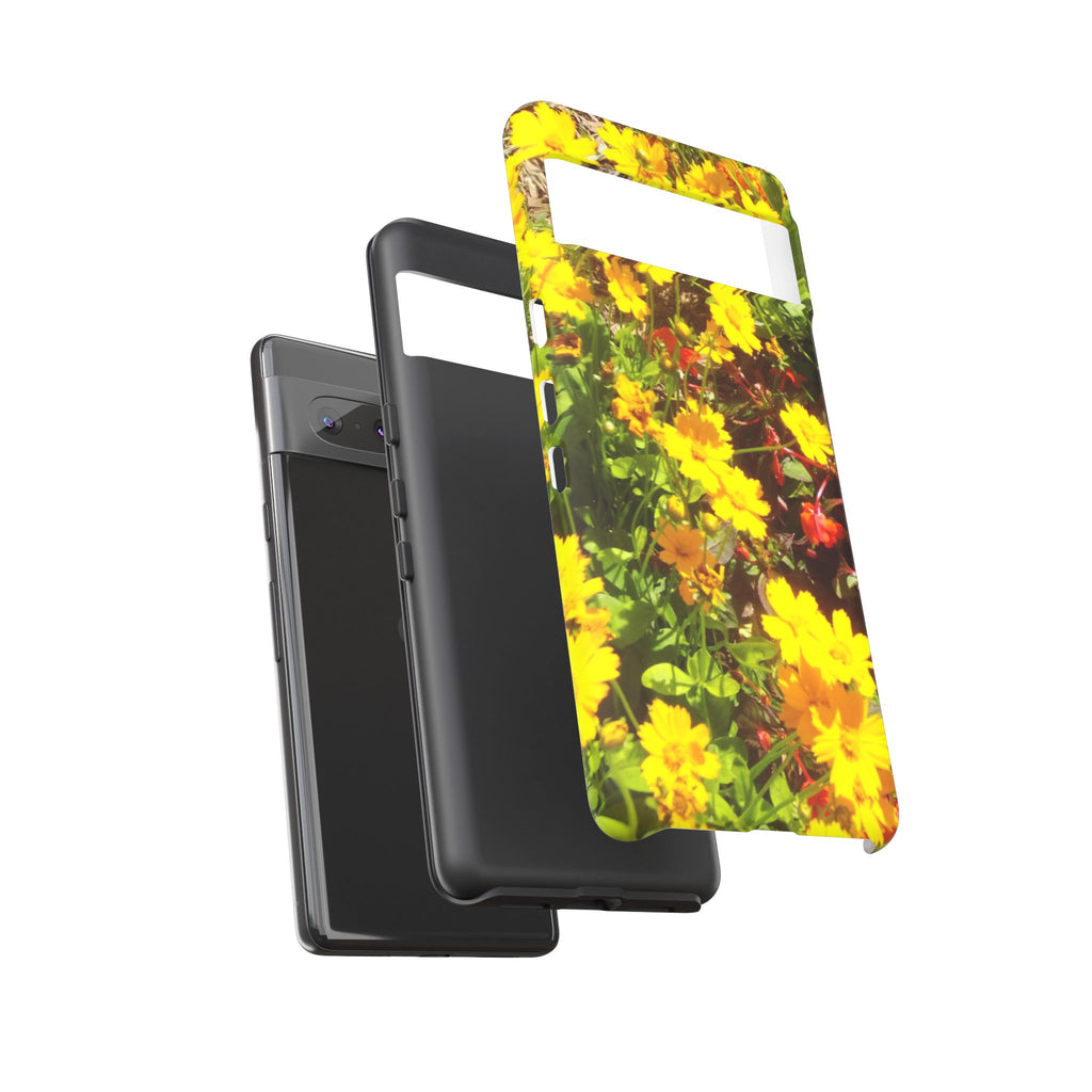 Floral Phone Case - Tough Cases with Vibrant Yellow Flowers, Protective Floral Cover, Spring Decor, Gift Idea for Nature Lovers, [...]