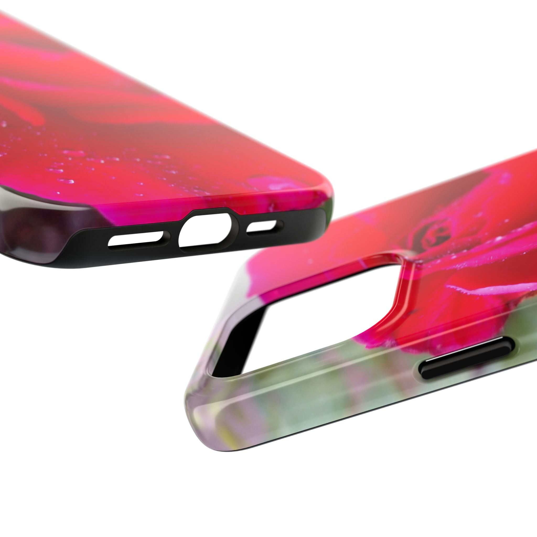 Flower Print Tough Phone Cases, Floral iPhone Case, Durable Mobile Covers, Unique Gift for Her, Birthday Present, Rose Design