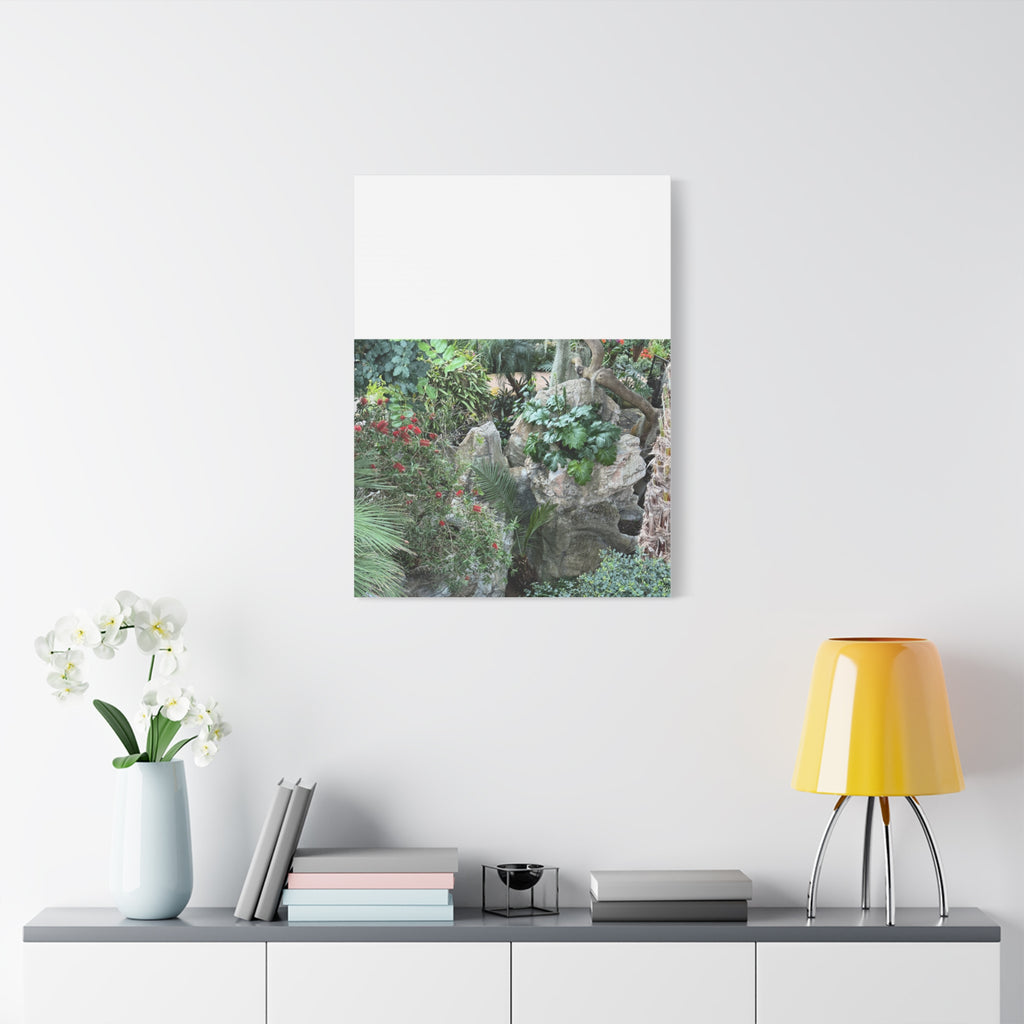 Garden Landscape Canvas Wall Art, Nature Decor, Home Decoration, Gift for Nature Lovers, Eco-Friendly Art, Botanical Wall Decor