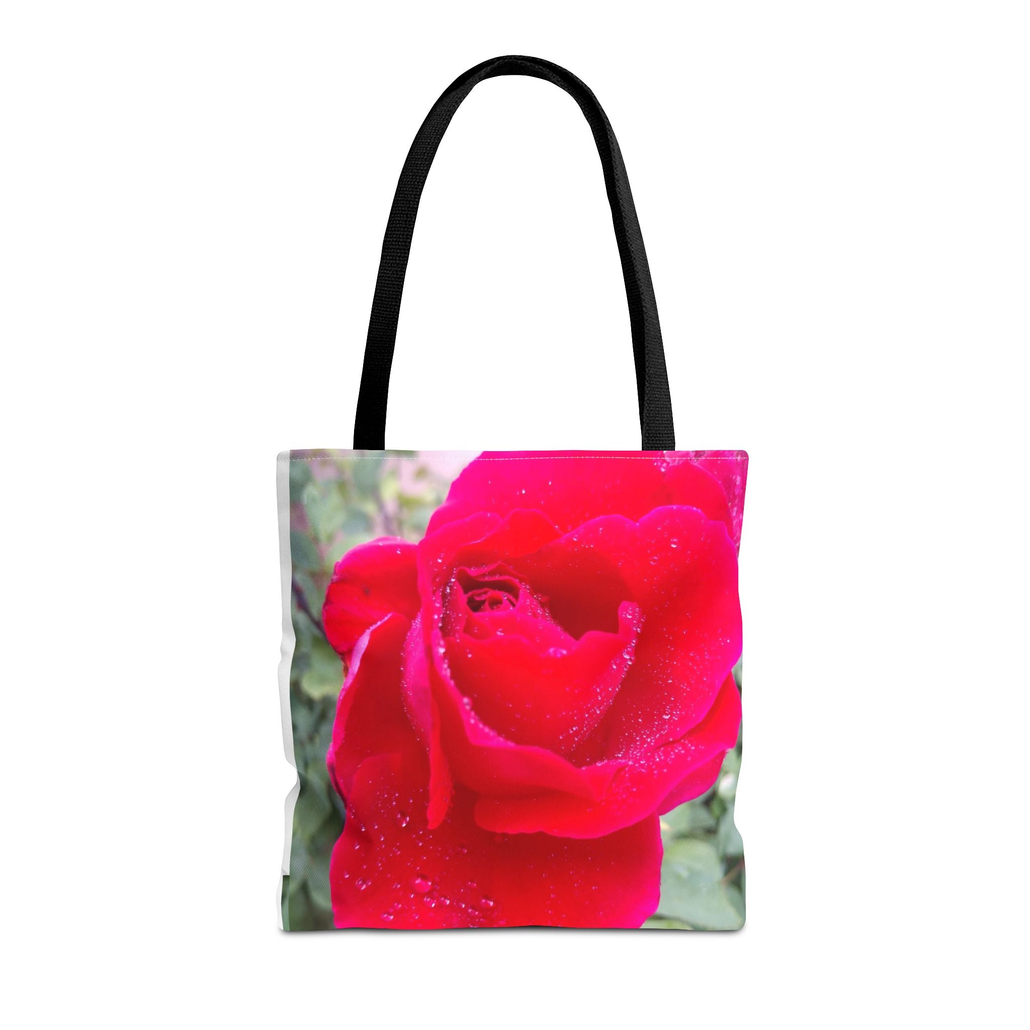 Vibrant Floral Tote Bag - Eco-Friendly Canvas, Perfect for Shopping, Beach Days, or Gift Giving - Rose Design