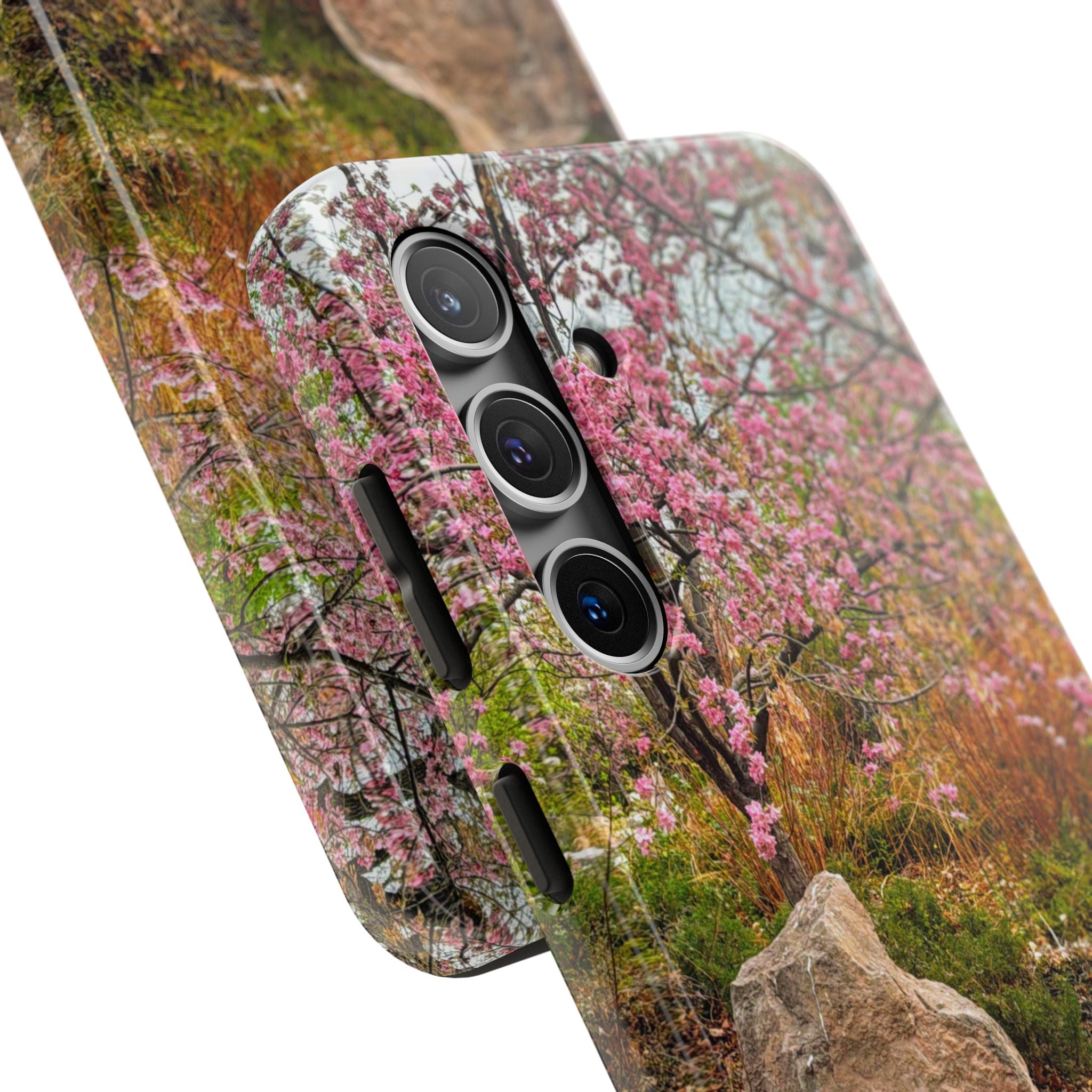 Cherry Blossom Tough Phone Cases - Nature Lover Gift, Floral Phone Accessories, Spring Decor, Custom Cases, Outdoor Adventure