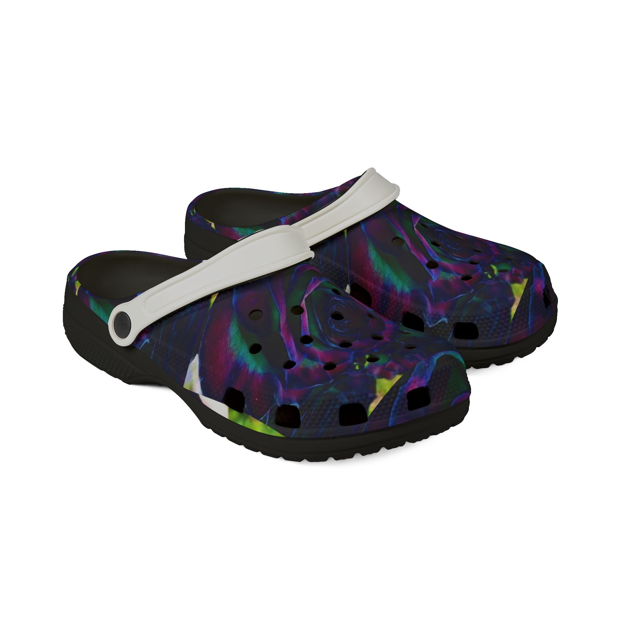 Colorful Floral EVA Foam Rubber Shoes for Comfort & Style, Trendy Garden Clogs, Perfect for Summer, Casual Outdoors, Gift for Flower Lovers