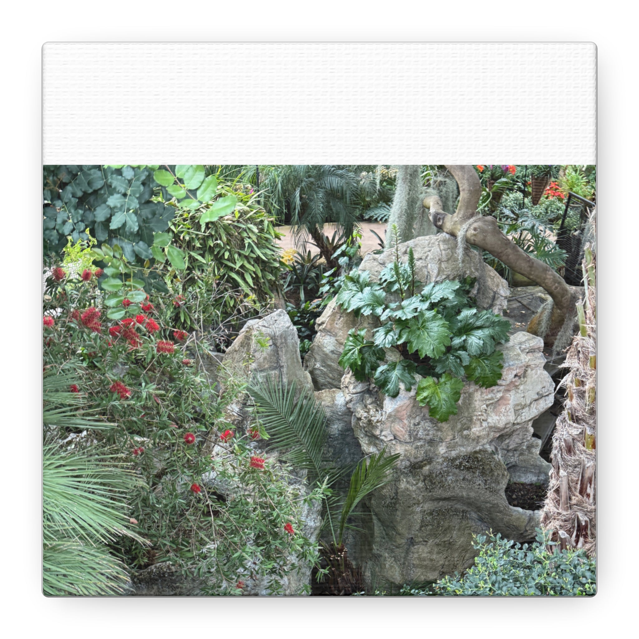 Garden Landscape Canvas Wall Art, Nature Decor, Home Decoration, Gift for Nature Lovers, Eco-Friendly Art, Botanical Wall Decor