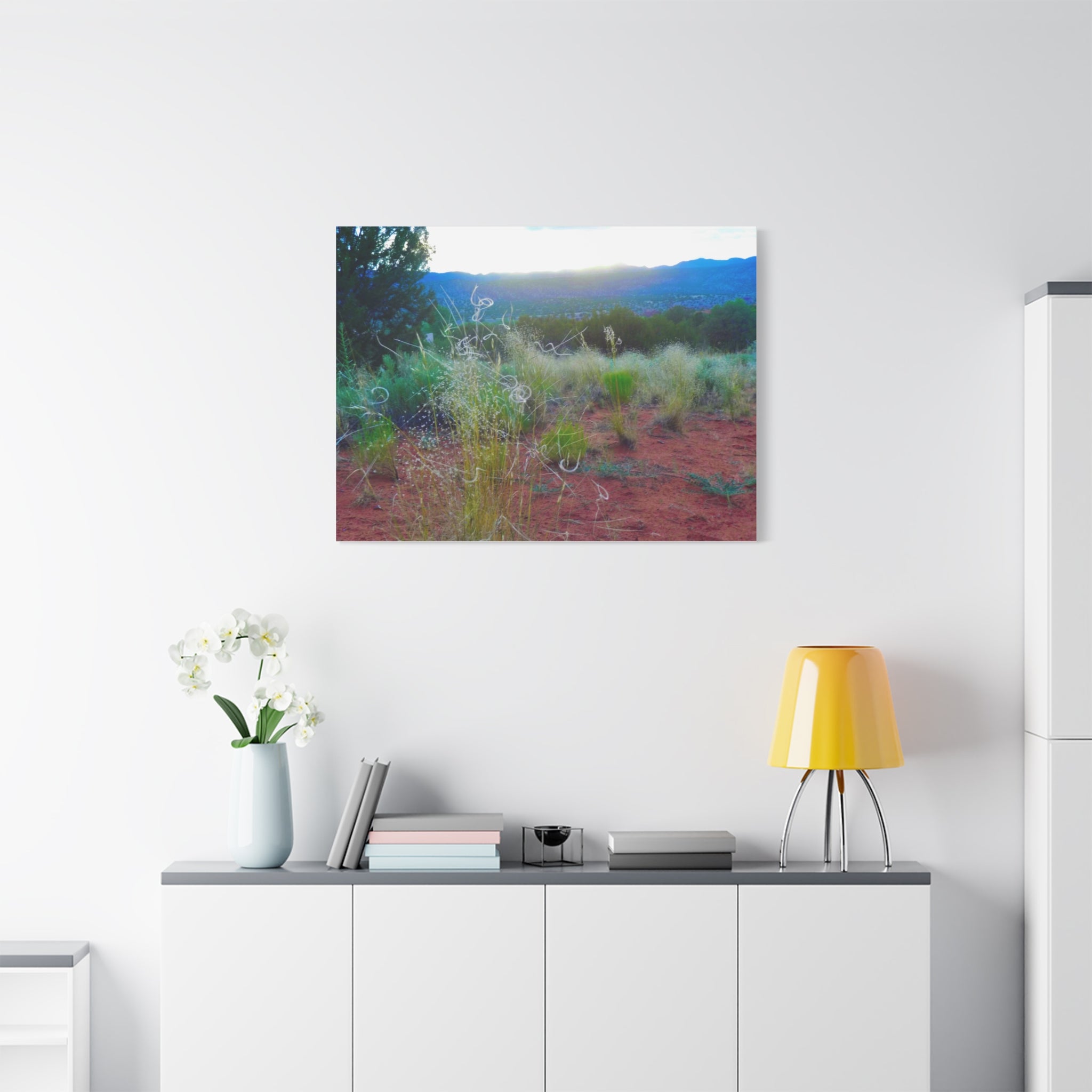 Stretched Canvas Art Print, Nature Wall Decor, Boho Home Decor, Rustic Landscape Art, Gift for Nature Lovers