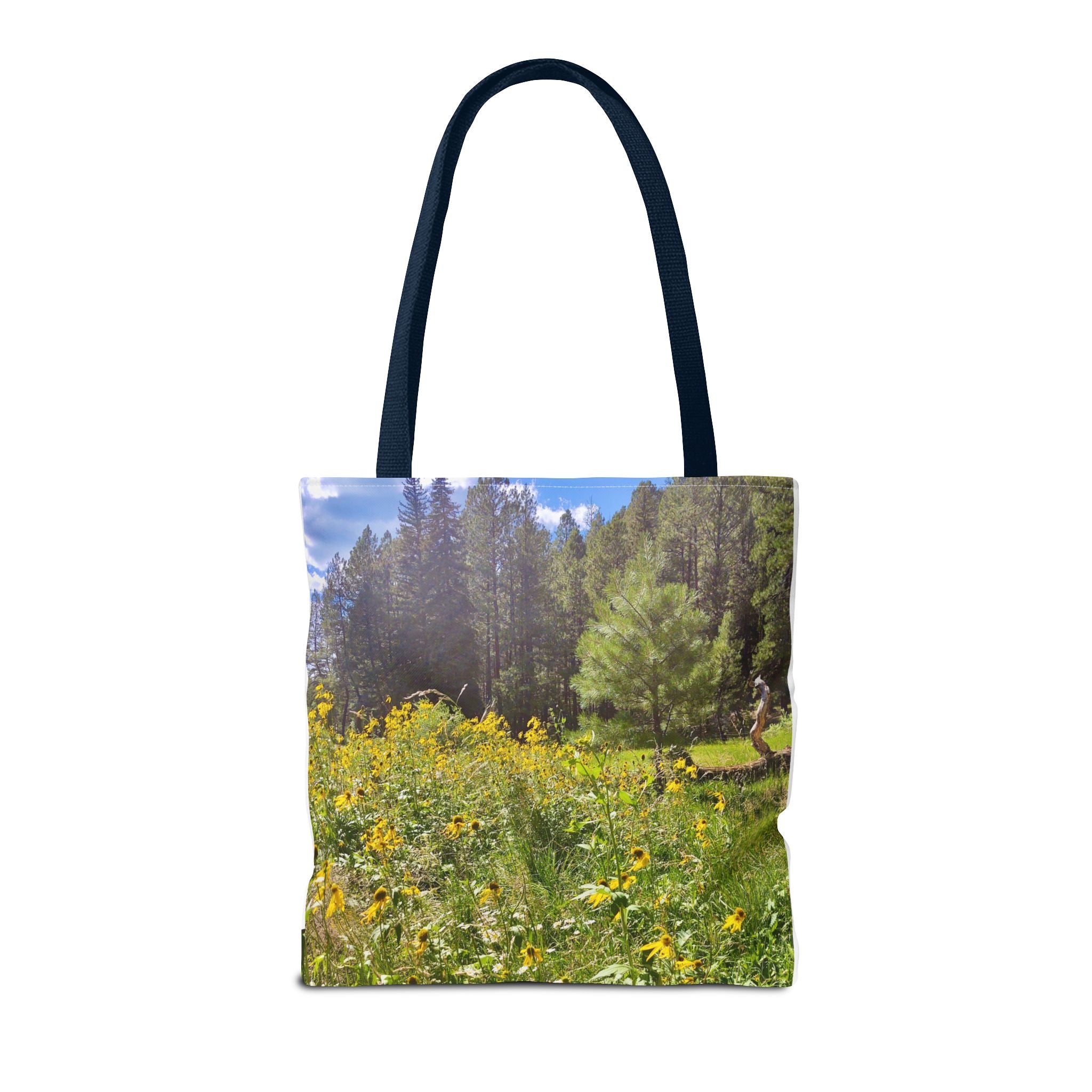 Nature-Inspired Tote Bag, Eco-Friendly Shopping Bag, Flower Print Purse, Gift for Nature Lovers, Summer Picnic Carrier