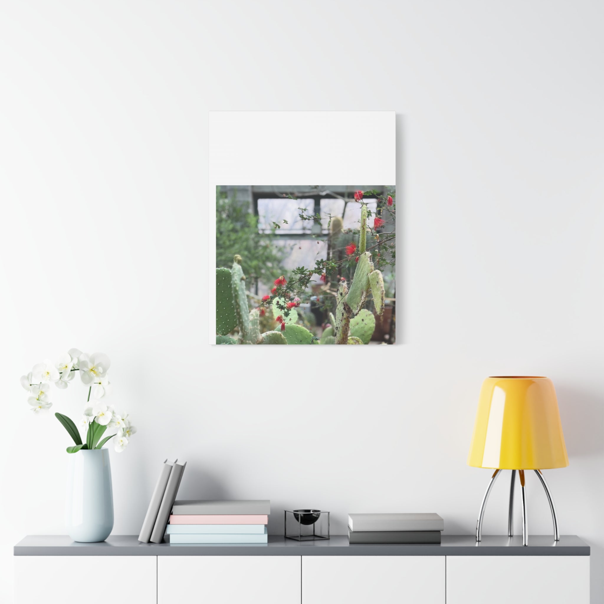 Cactus Wall Art Print, Nature Home Decor, Bohemian Style Artwork, Botanical Gift, Succulent Canvas