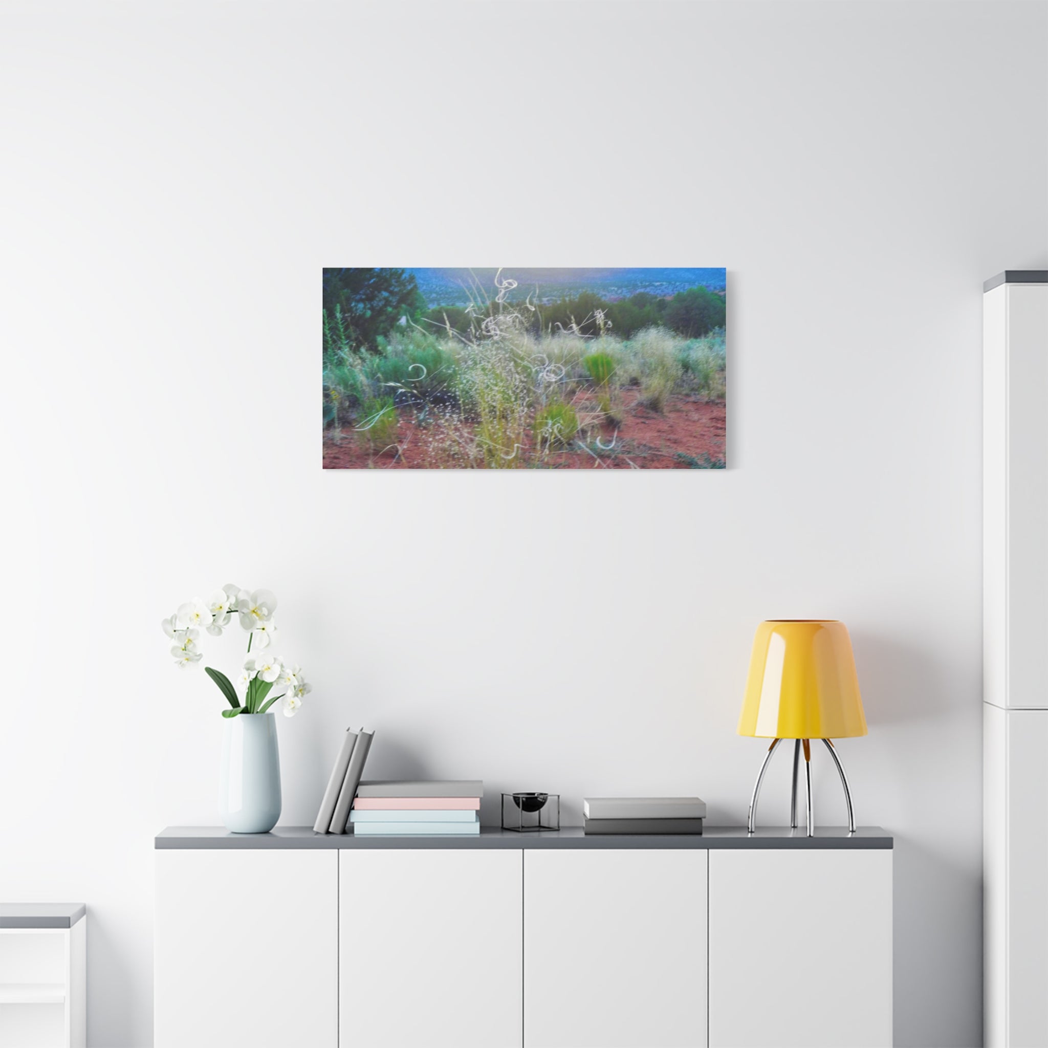 Serene Desert Landscape Canvas Print, Nature Wall Art, Home Decor, Gift for Nature Lovers, Rustic Art for Living Room, Boho Decor