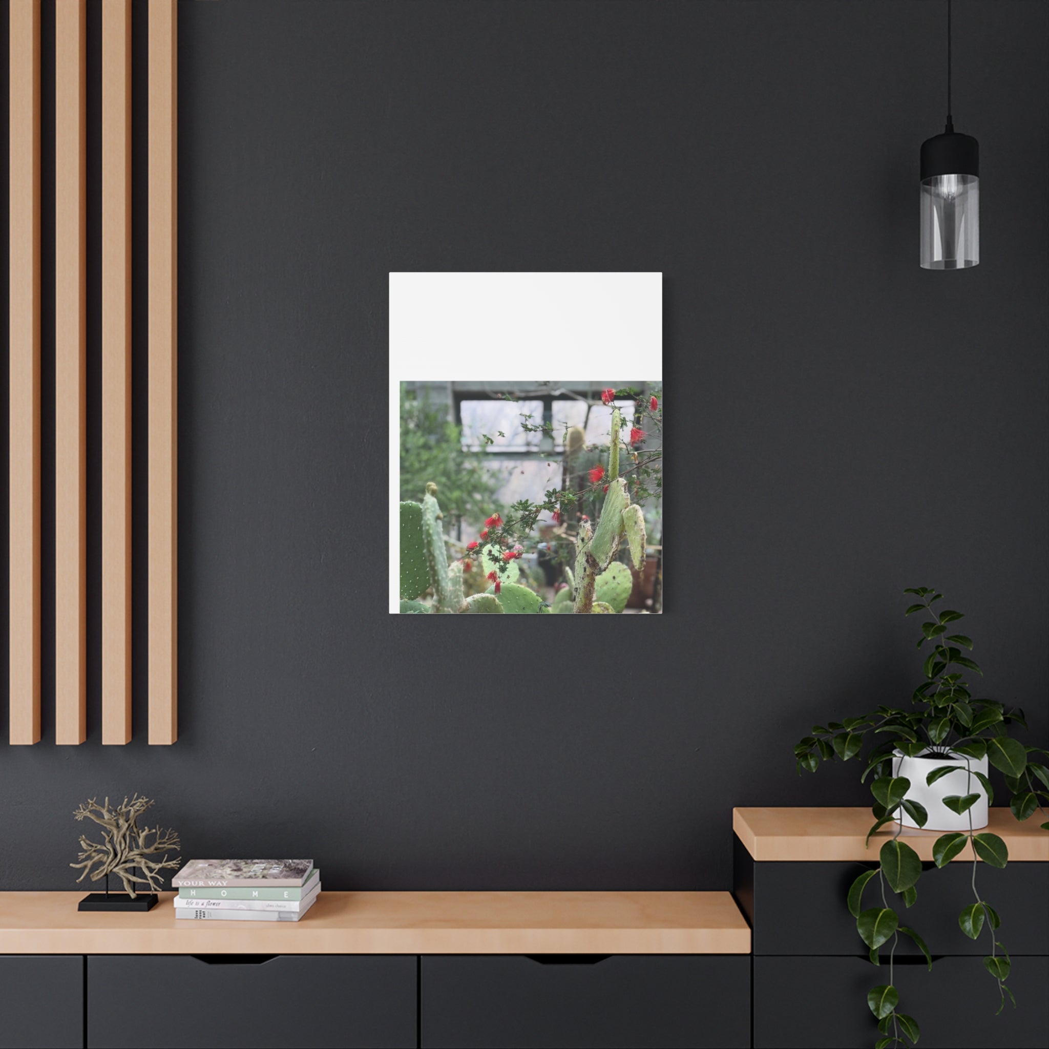 Cactus Wall Art Print, Nature Home Decor, Bohemian Style Artwork, Botanical Gift, Succulent Canvas