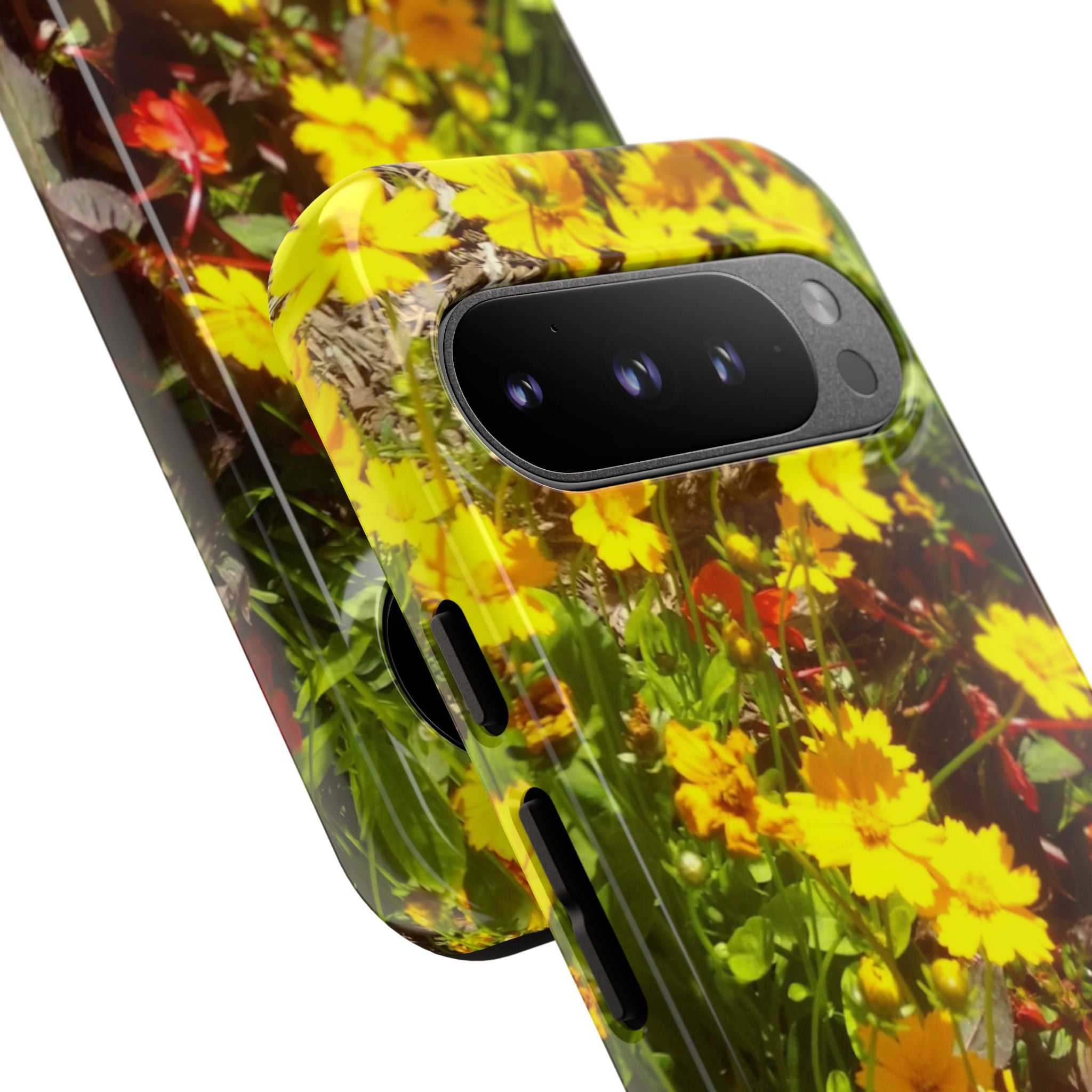 Floral Phone Case - Tough Cases with Vibrant Yellow Flowers, Protective Floral Cover, Spring Decor, Gift Idea for Nature Lovers, [...]