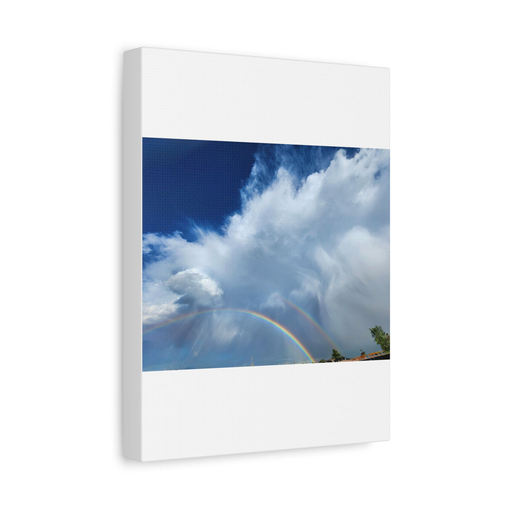 Rainbow Cloud Art Canvas Print, Stretched Wall Decor, Home/Office Art, Gift for Nature Lovers, Gallery Wall Accent
