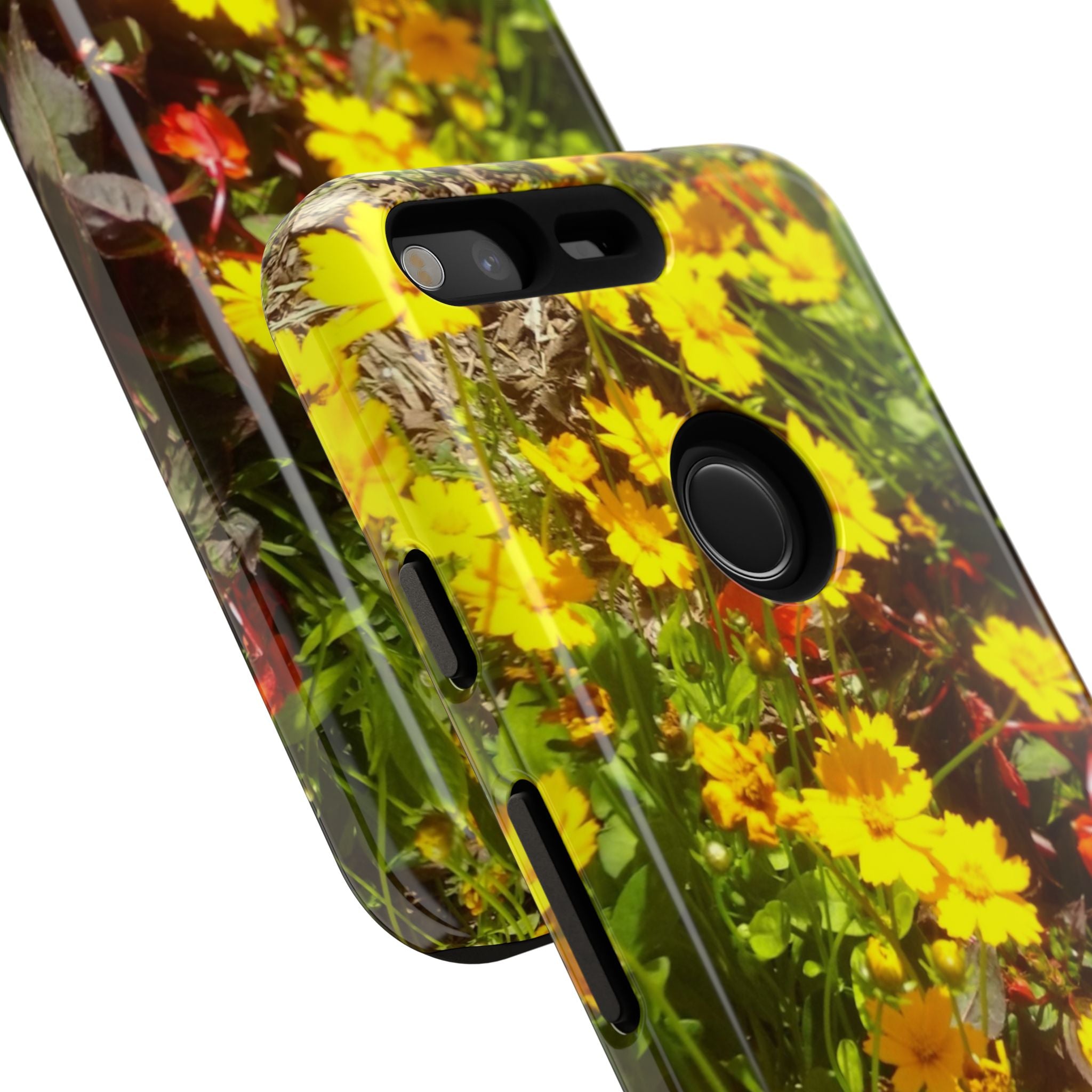 Floral Phone Case - Tough Cases with Vibrant Yellow Flowers, Protective Floral Cover, Spring Decor, Gift Idea for Nature Lovers, [...]