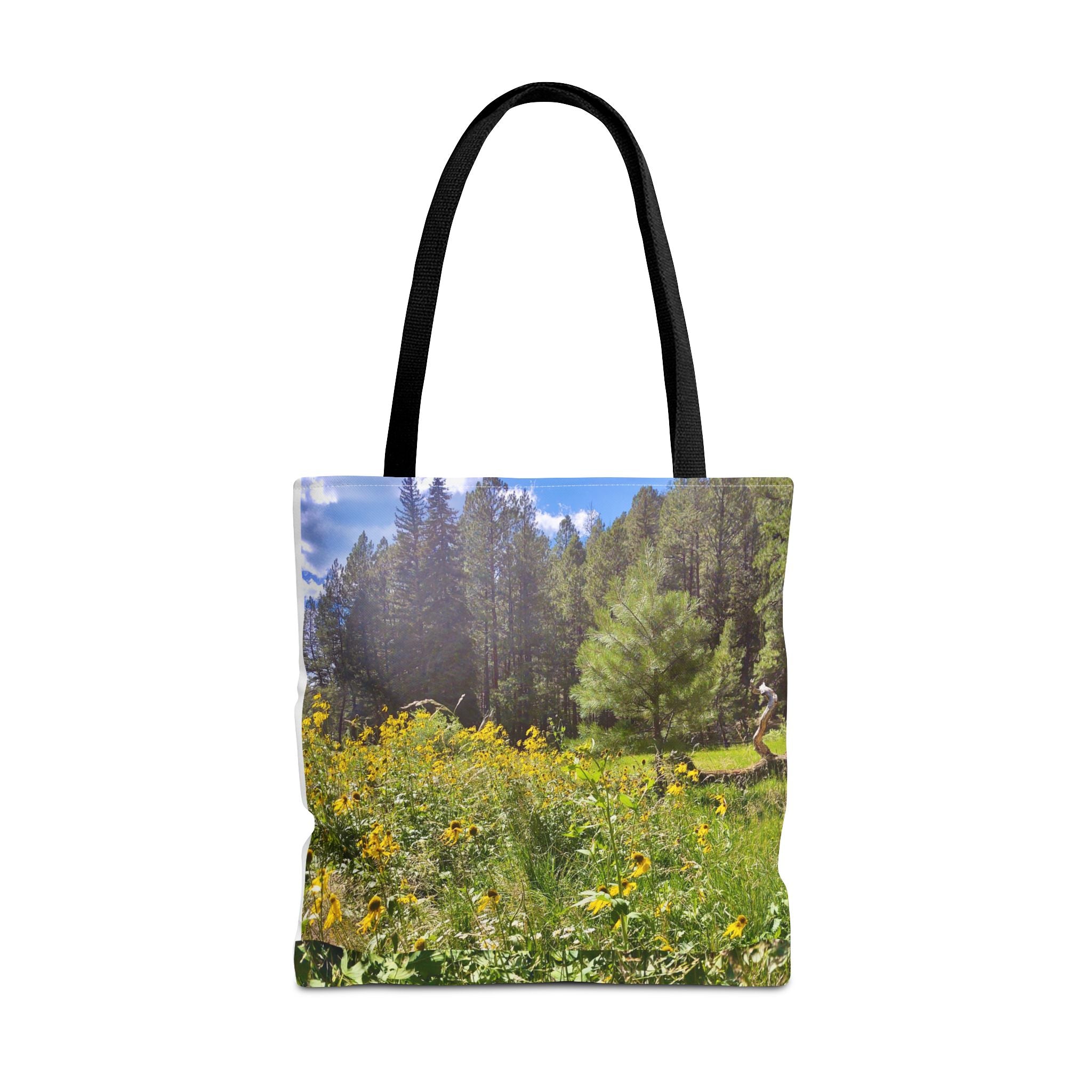 Nature-Inspired Tote Bag, Eco-Friendly Shopping Bag, Flower Print Purse, Gift for Nature Lovers, Summer Picnic Carrier