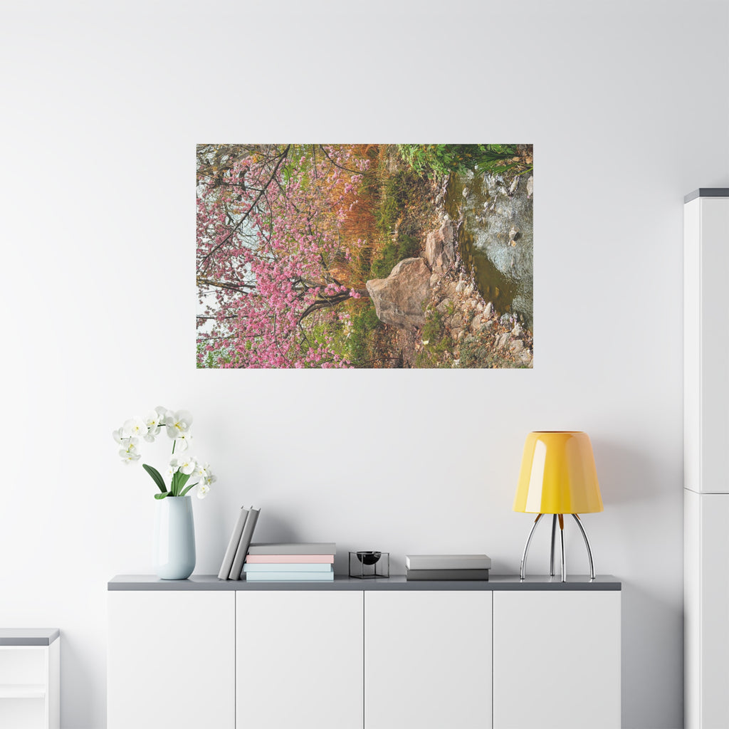 Blossoming Serenity Canvas Print, Floral Wall Art, Nature Decor, Home Aesthetic, Gift Idea for Garden Lovers, Spring Decor