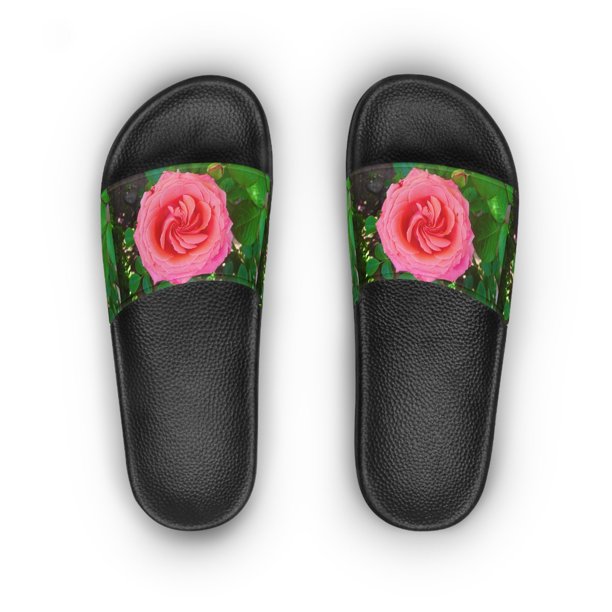 Floral Women's Slide Sandals | Cute Summer Slip-Ons, Beach Footwear, Casual Slides, Stylish Comfort Sandals, Gift for Her