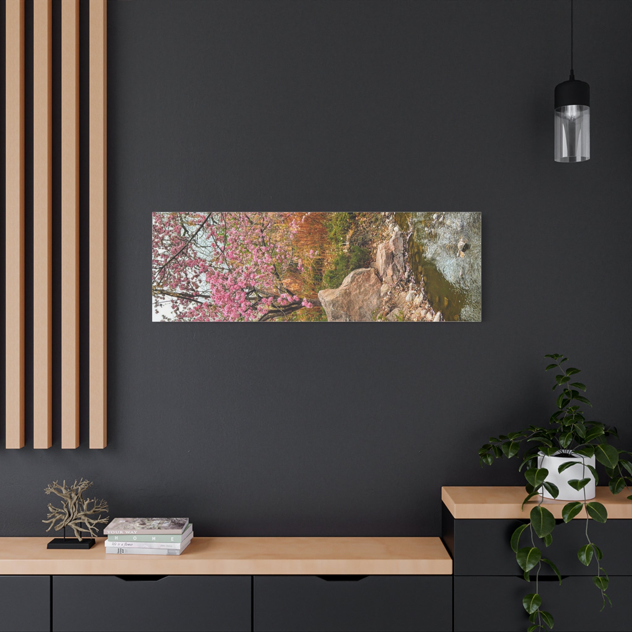 Blossoming Serenity Canvas Print, Floral Wall Art, Nature Decor, Home Aesthetic, Gift Idea for Garden Lovers, Spring Decor