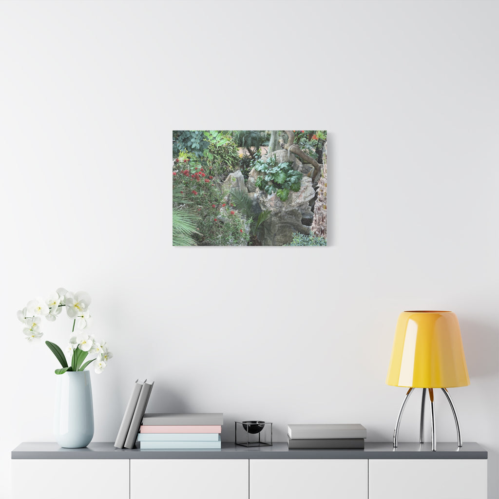 Garden Landscape Canvas Wall Art, Nature Decor, Home Decoration, Gift for Nature Lovers, Eco-Friendly Art, Botanical Wall Decor