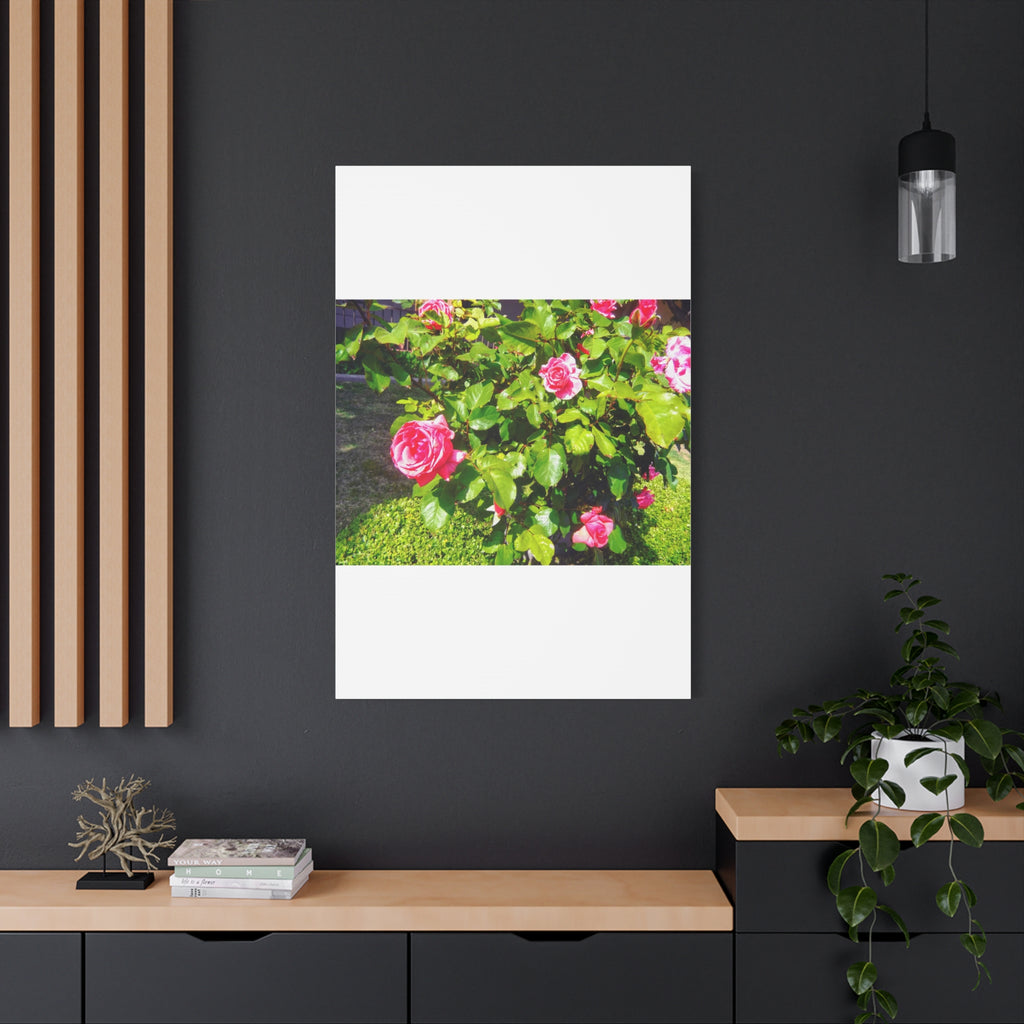 Floral Canvas Wall Art, Pink Rose Decor, Home Gallery Piece, Flower Photography, Garden Wall Decor, Floral Print